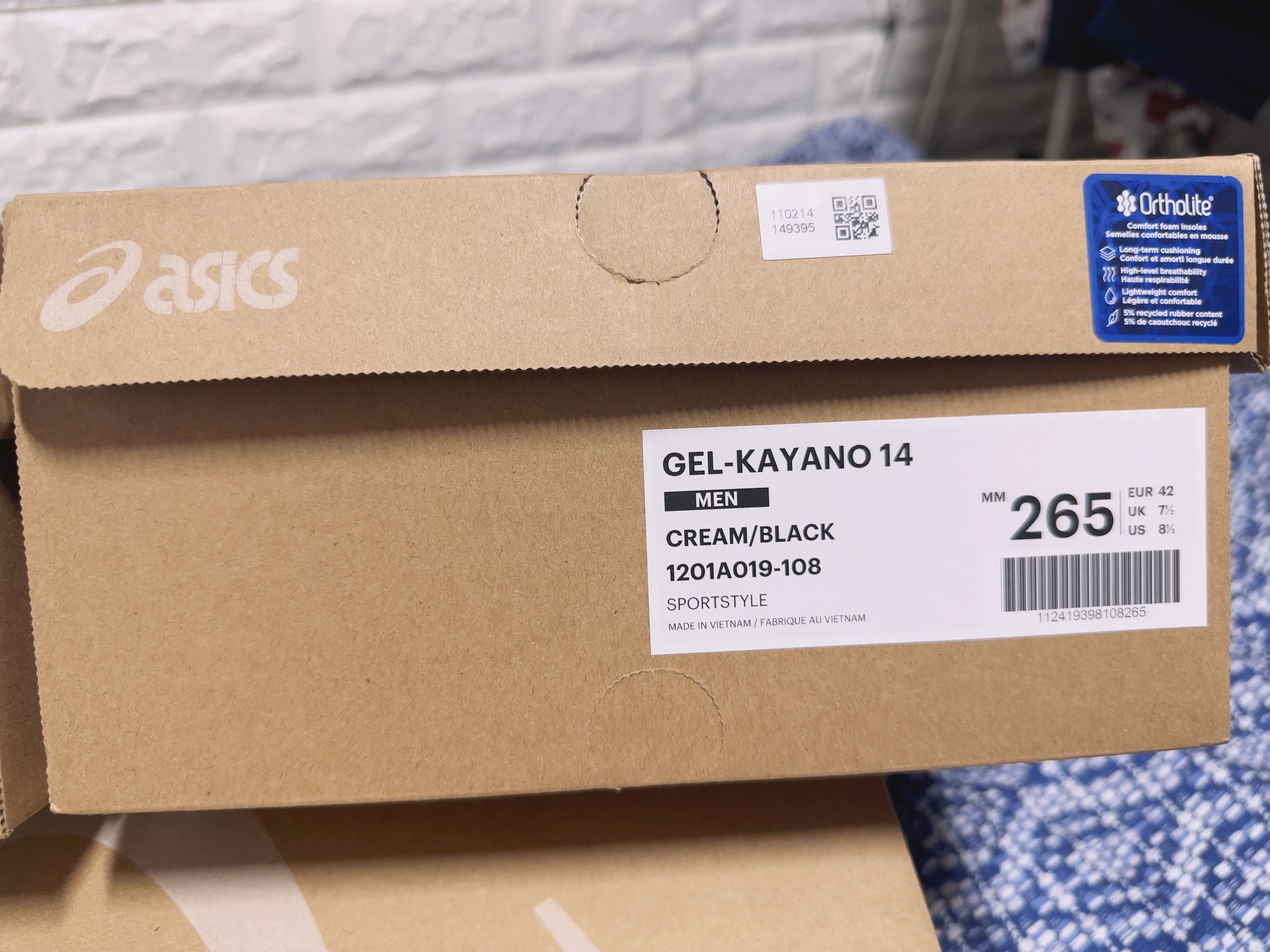 Asics Gel-Kayano 14 Cream Black, (W) Asics Gel-Kayano 14 White Midnight 착용 스타일 - 3