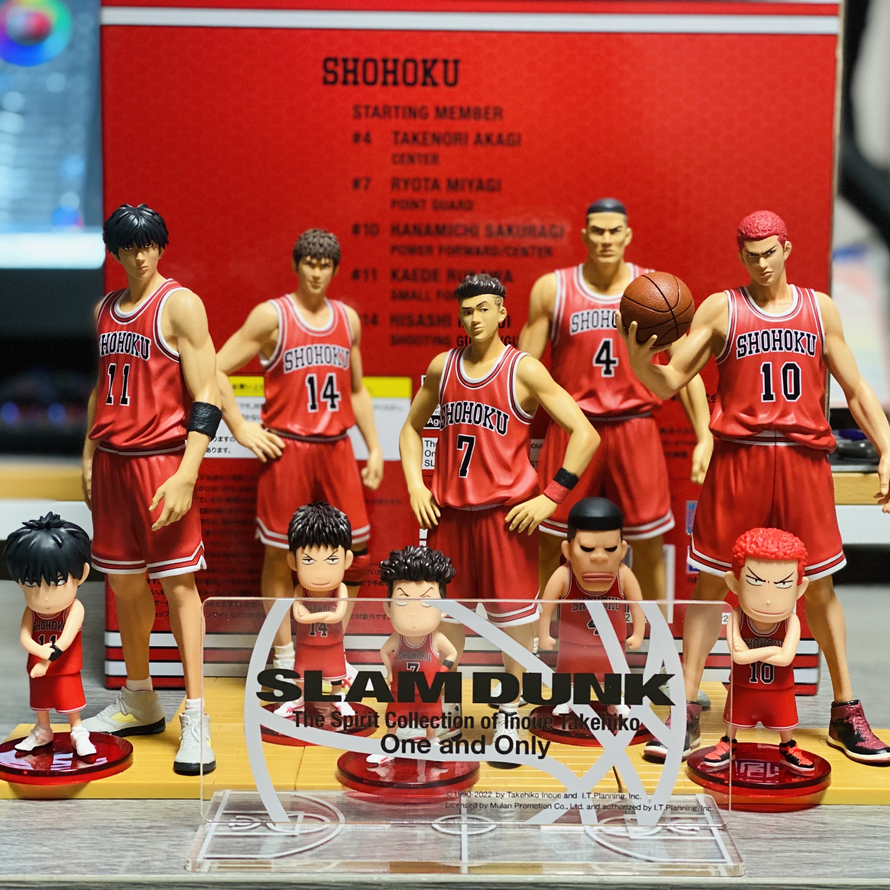 The First Slam Dunk One And Only Shohoku Starting Member Red Box Limited Ver. Set, Toei Studio The First Slam Dunk Figure Collection Buksan Set 착용 스타일 - 1