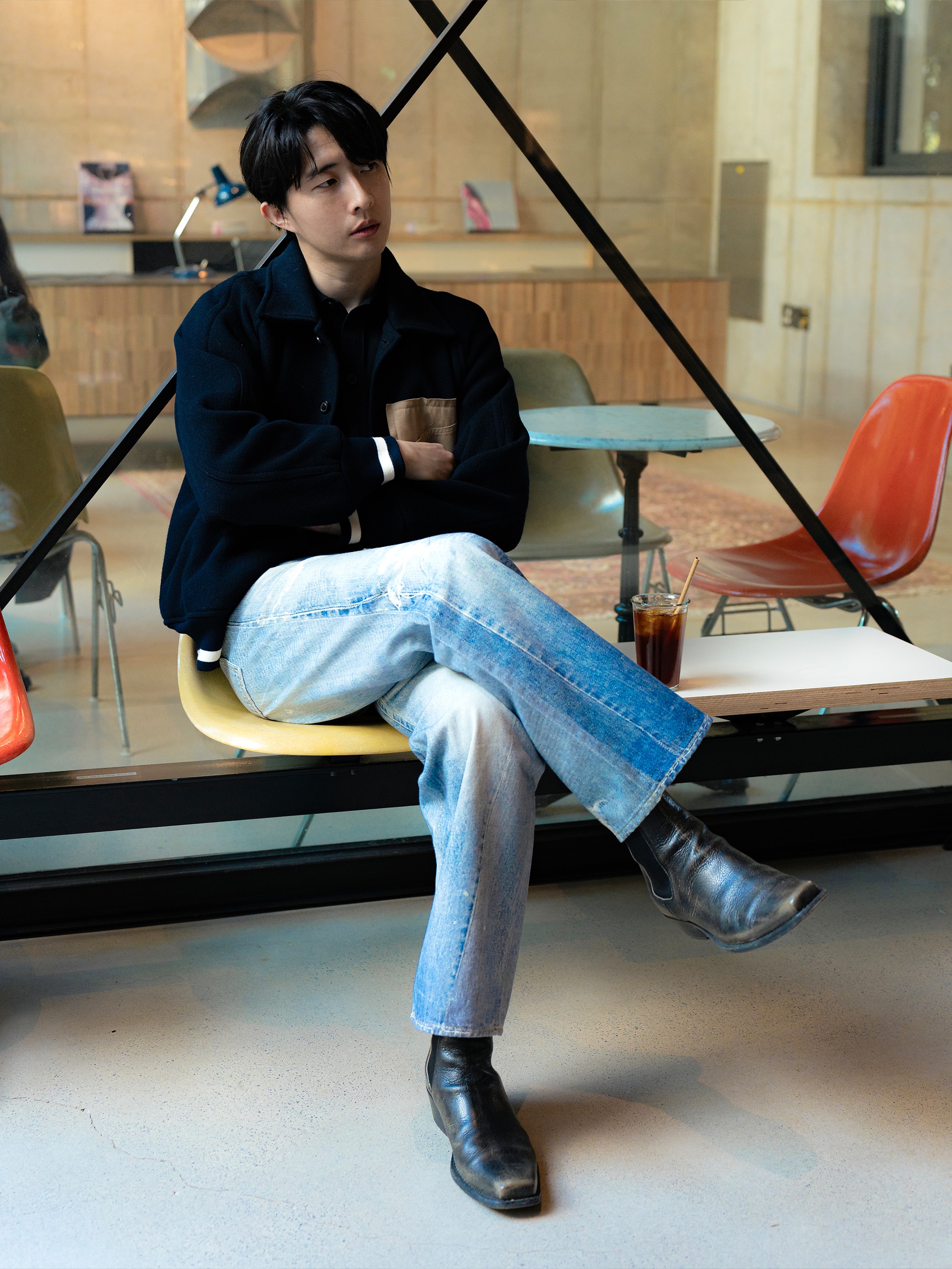 Our Legacy Third Cut Digital Denim Print 착용 스타일 - 2