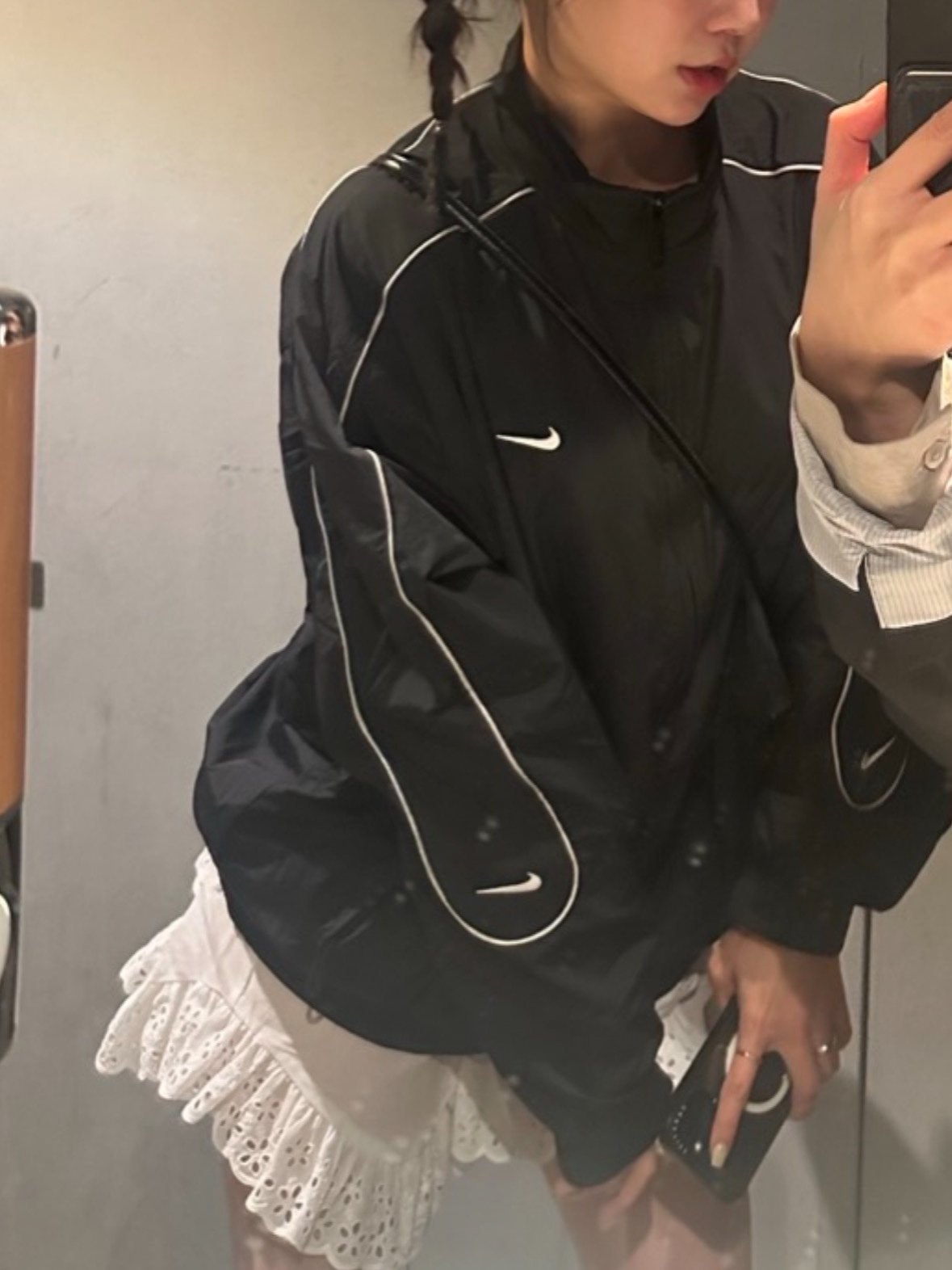 Nike NSW Solo Swoosh Woven Track Jacket Black - Asia, Salomon XT-Wings 2 Cradle Pink 착용 스타일 - 3