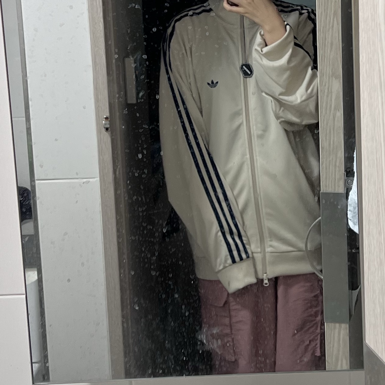 Adidas Originals Beckenbauer Track Top Bliss - KR Sizing 착용 스타일 - 1