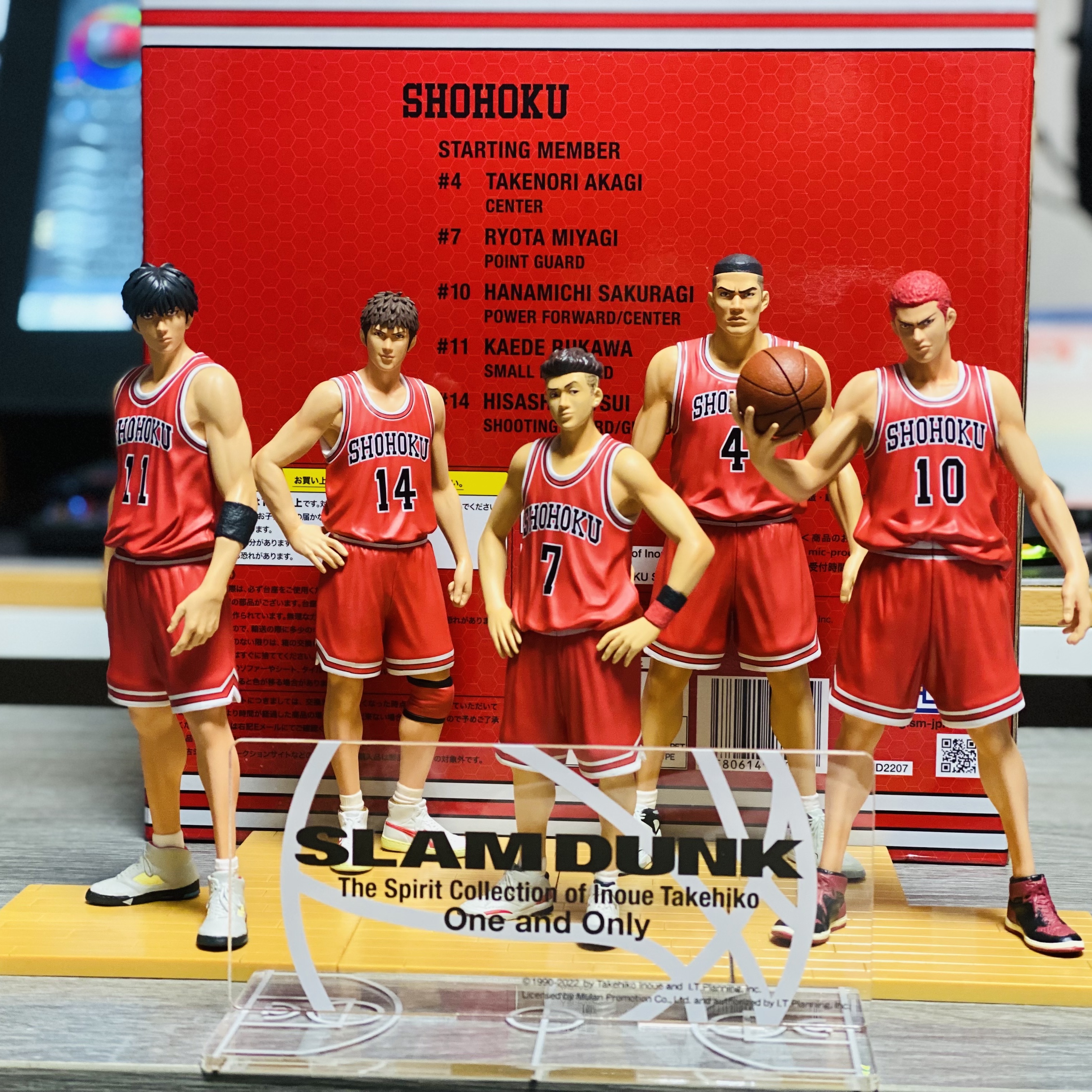 The First Slam Dunk One And Only Shohoku Starting Member Red Box Limited Ver. Set, Toei Studio The First Slam Dunk Figure Collection Buksan Set 착용 스타일 - 2