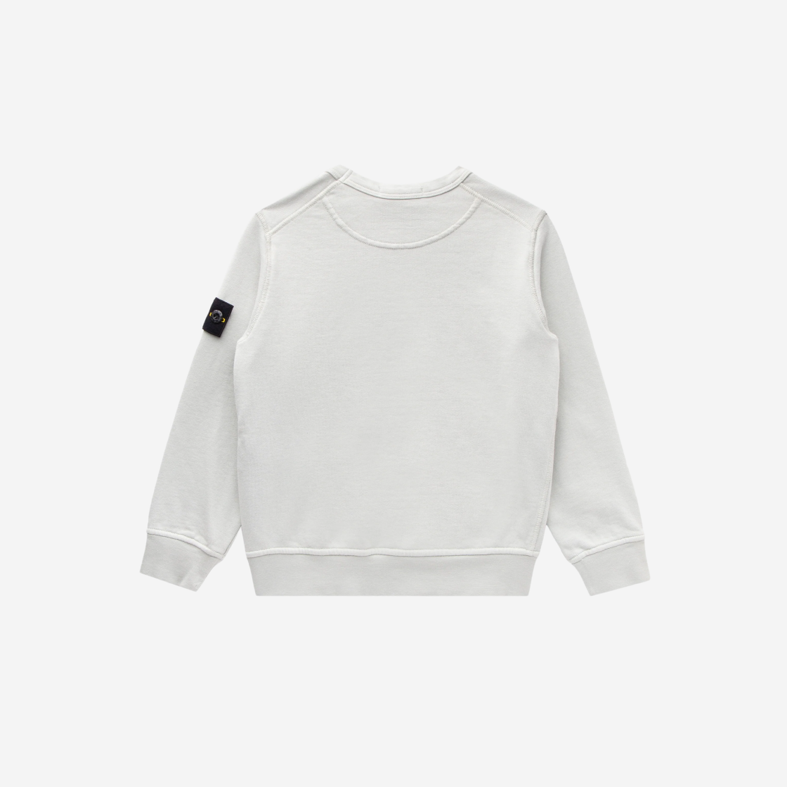 (키즈) 스톤 아일랜드 61340 코튼 플리스 크루넥 스웨트셔츠 펄 그레이 - 24SS((Kids) Stone Island 61340 Cotton Fleece Crewneck Sweatshirt Pearl Grey - 24SS) - 2