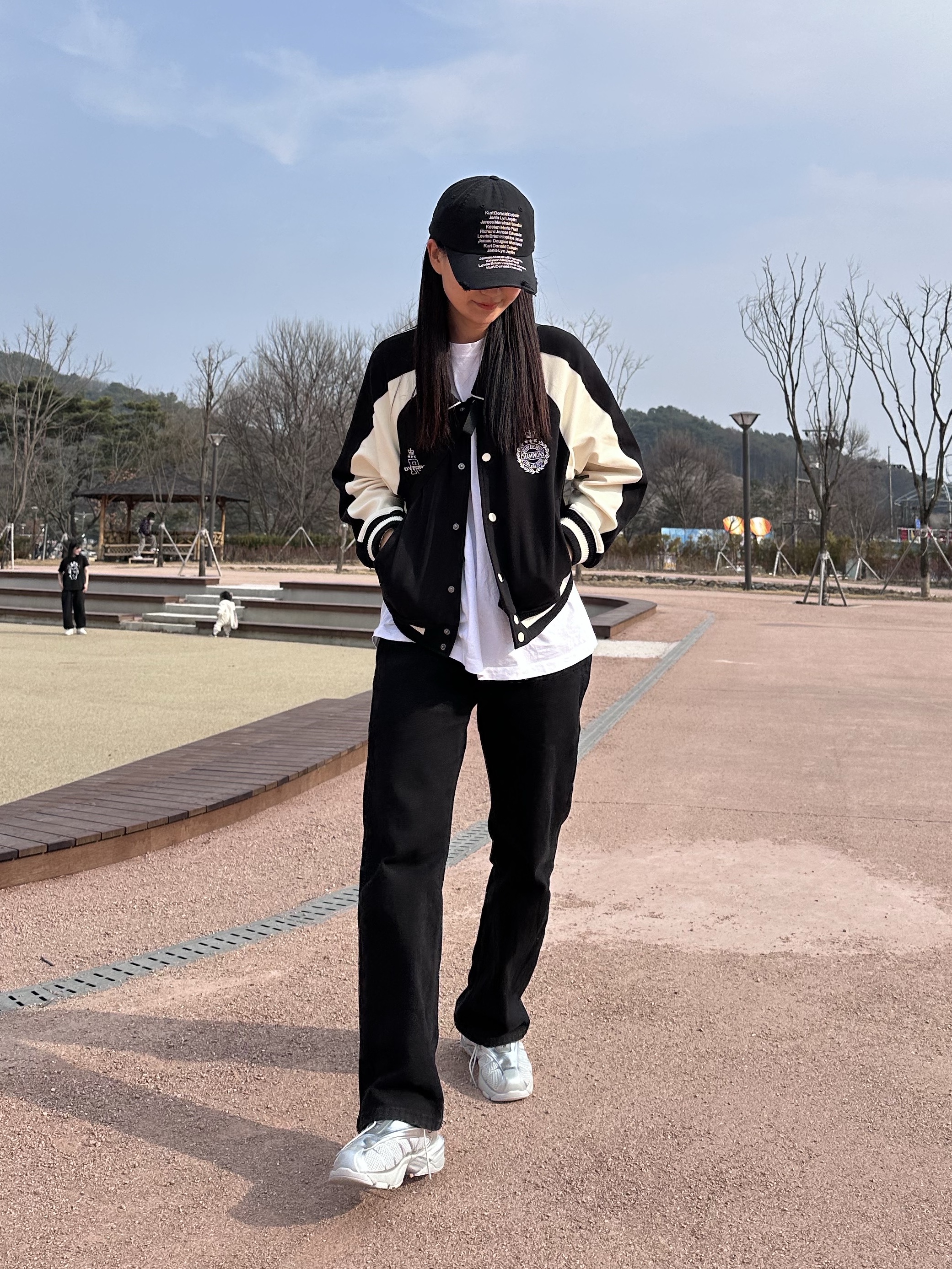 Fila Replica 2002 Grey White 착용 스타일 - 1