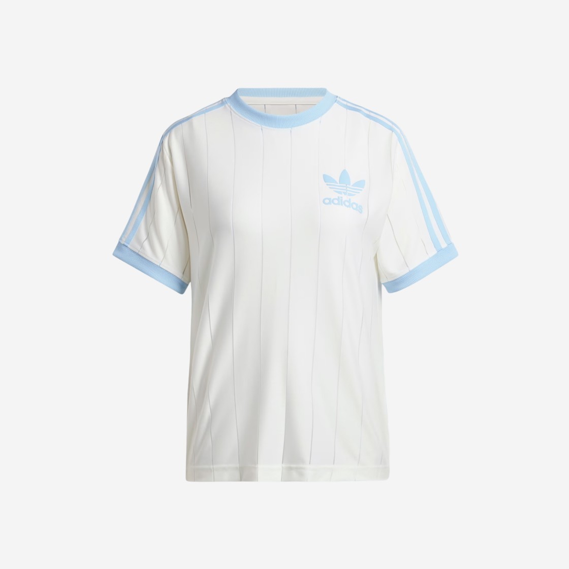 (W) Adidas 3-Stripes T-Shirt Off White - US Sizing 상세 이미지 1