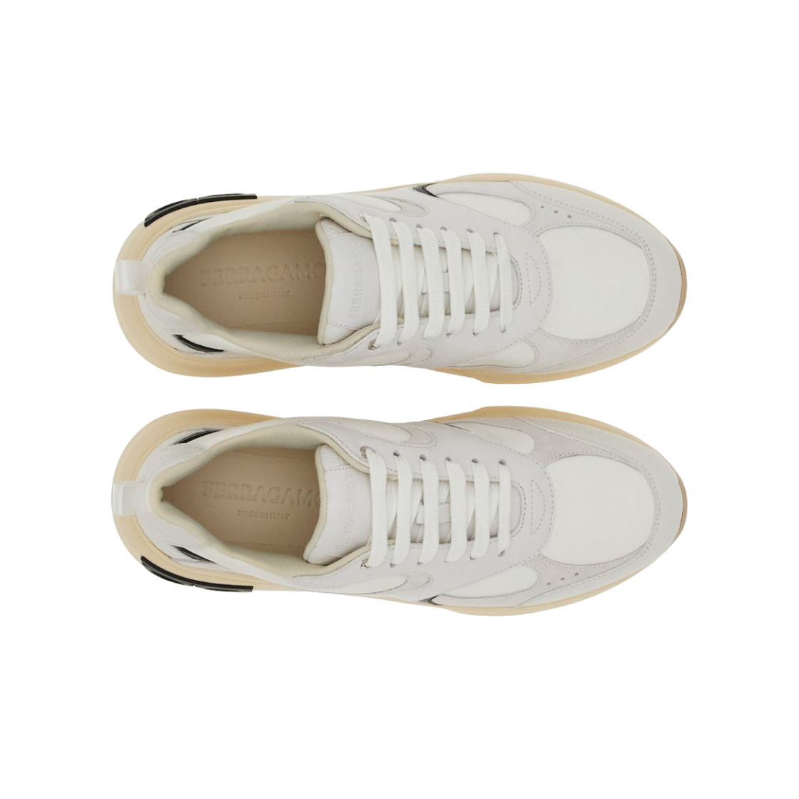 페라가모 바이컬러 인서트 스니커즈 화이트(Ferragamo Sneakers with Bicolor Inserts White) - 2