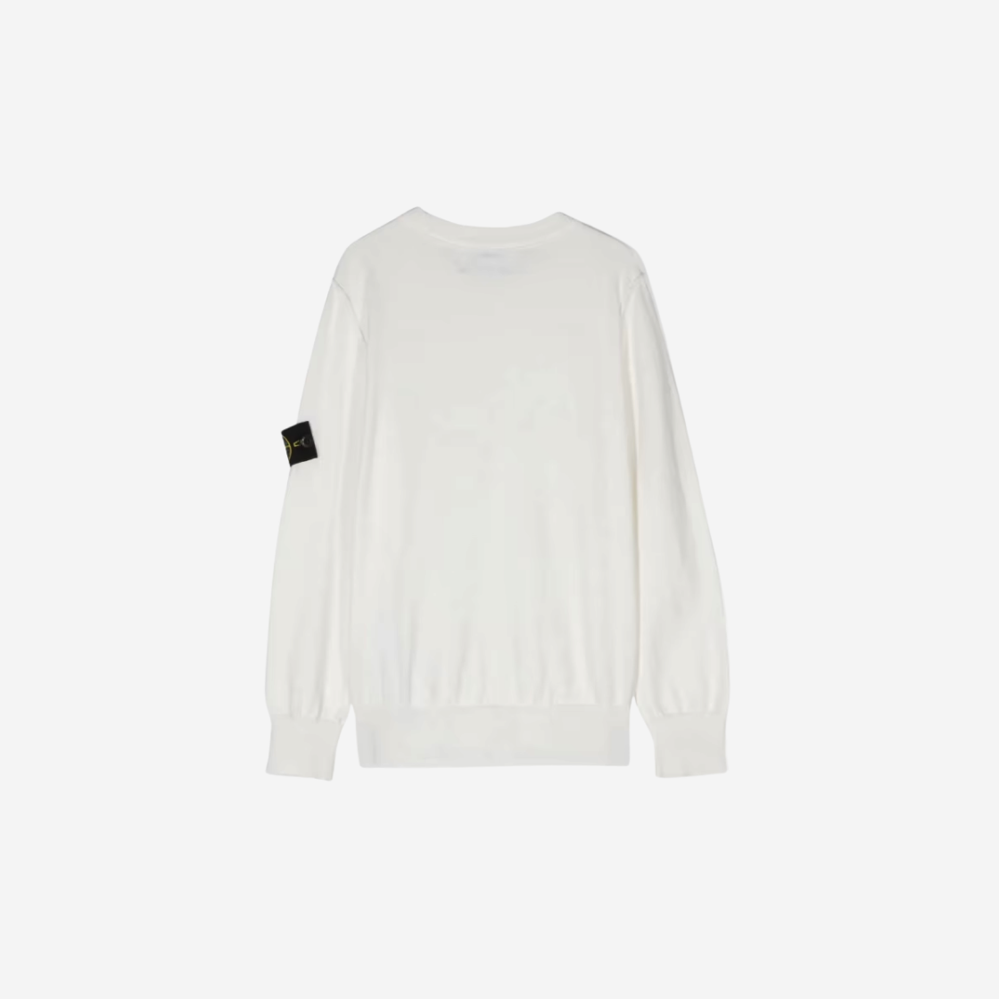 (키즈) 스톤 아일랜드 501B2 오가닉 소프트 코튼 크루넥 니트 화이트 - 24SS((Kids) Stone Island 501B2 Organnic Soft Cotton Crewneck Knit White - 24SS) - 2