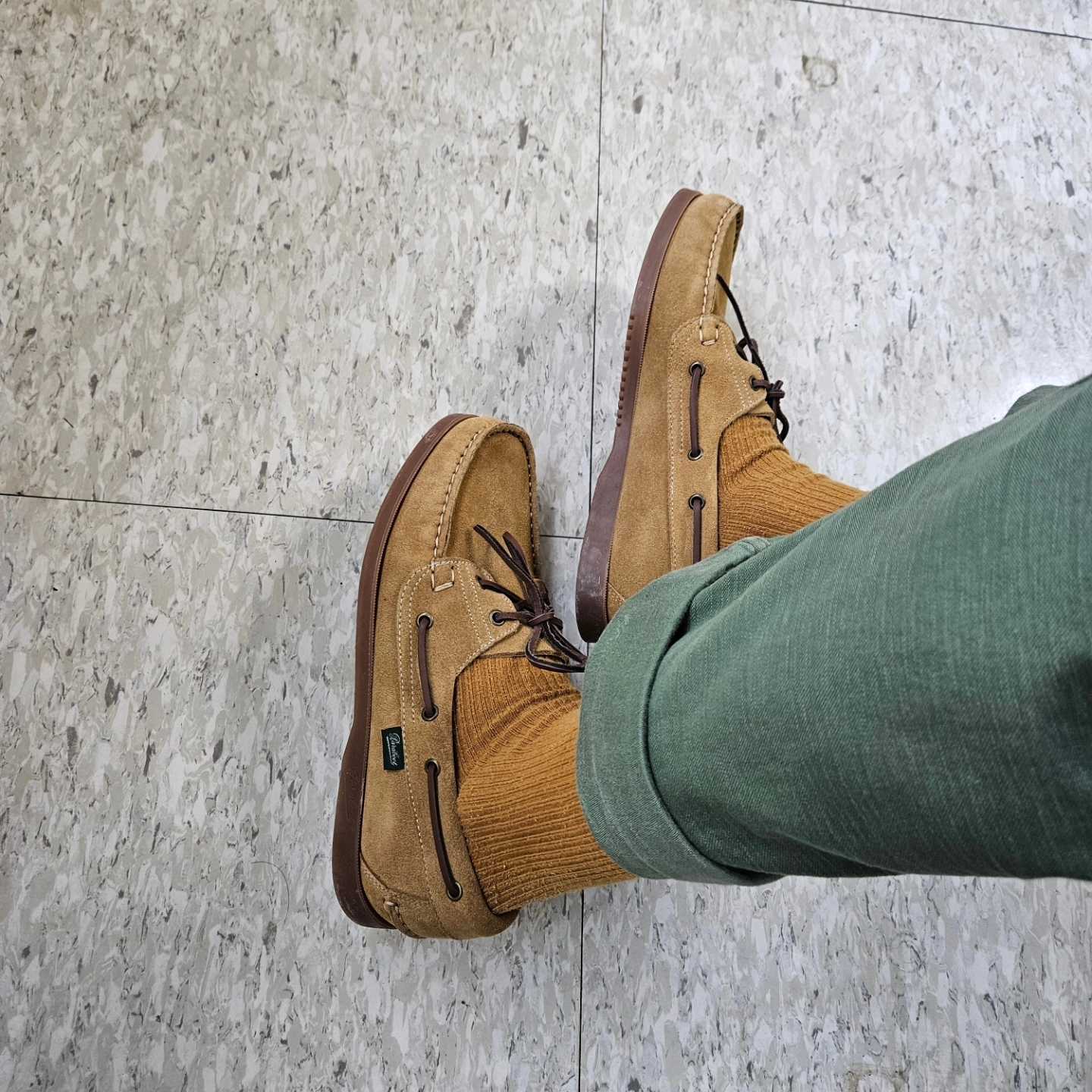 Baracuta G4 Wool Jacket Dark Brown, Orslow 5002 US Army Fatigue Pants Green 착용 스타일 - 8