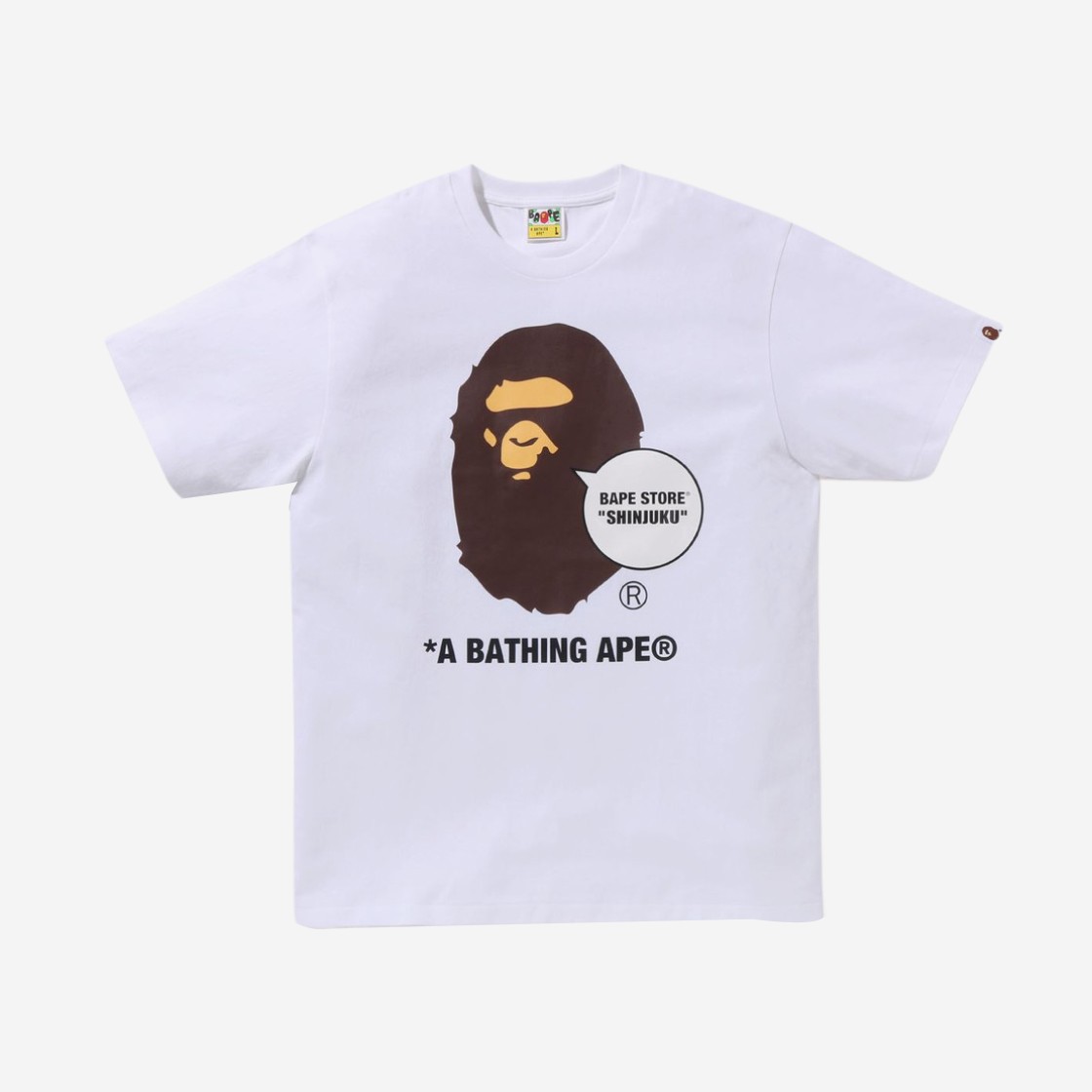 BAPE Store Isetan Ape Head T-Shirt White 상세 이미지 1