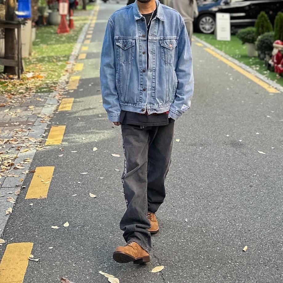 Kapital 14 oz. Denim 5P Monkey Cisco Gemstone Pants Black, Red Wing Iron Ranger 8083 Hawthrone Muleskinner - D 착용 스타일 - 1
