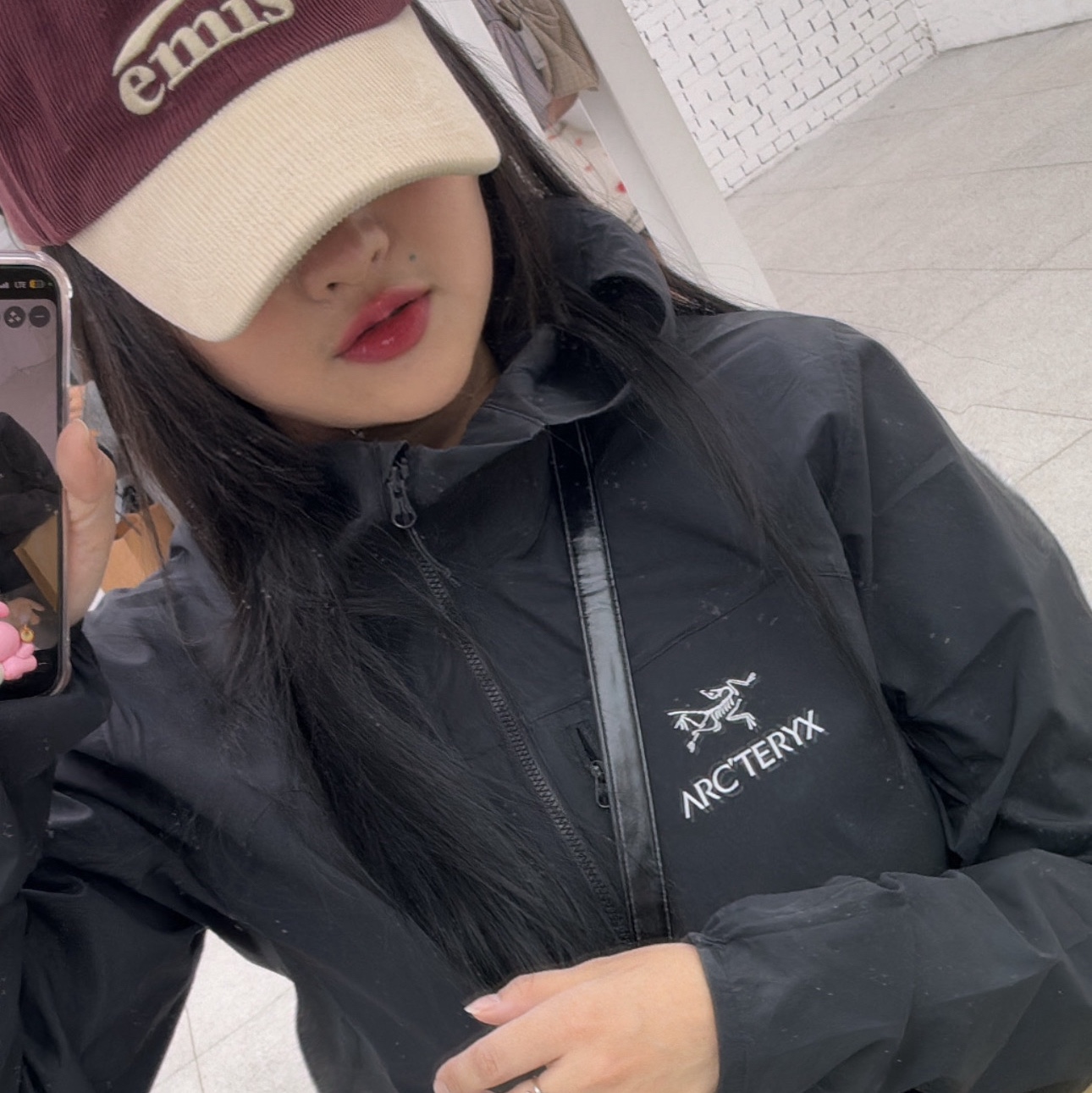 Arc'teryx Squamish Hoody Black 착용 스타일
