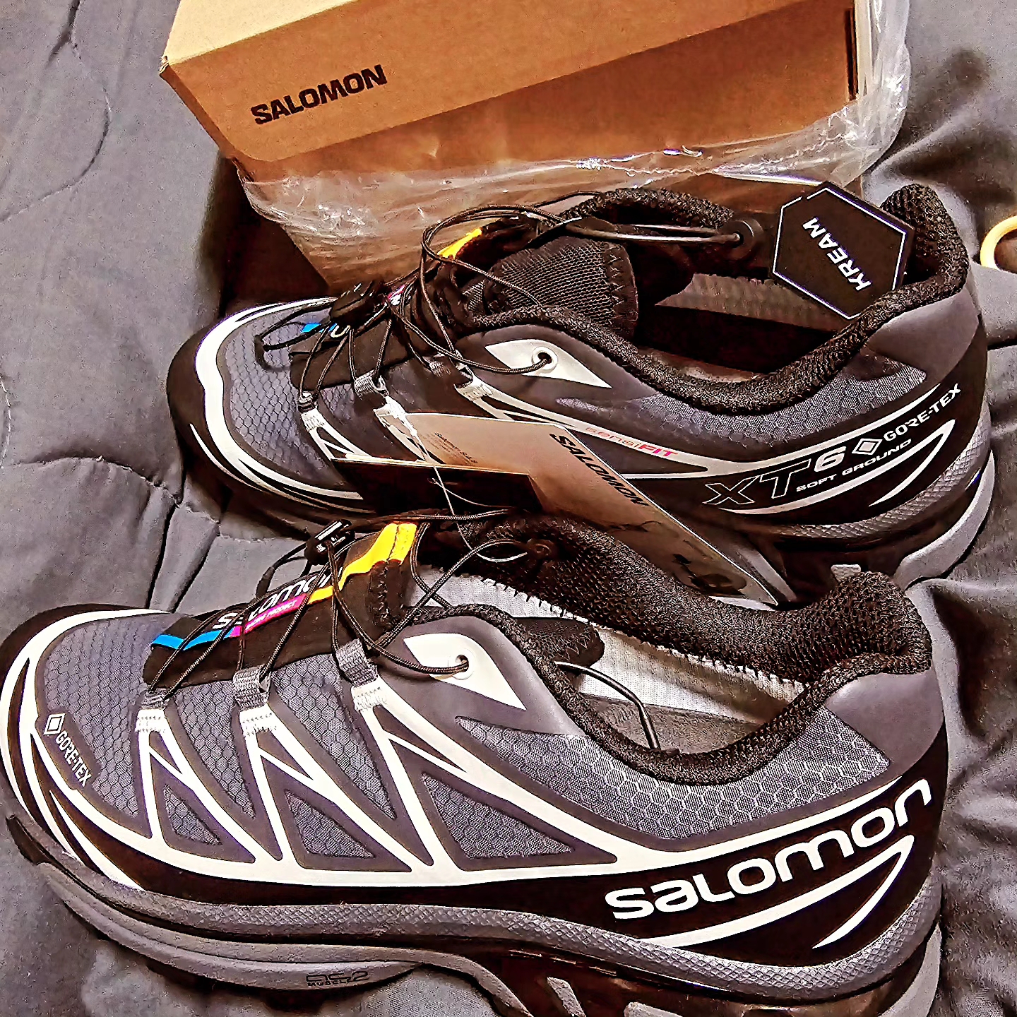 Salomon XT-6 Gore-Tex Black Ebony 착용 스타일 - 2
