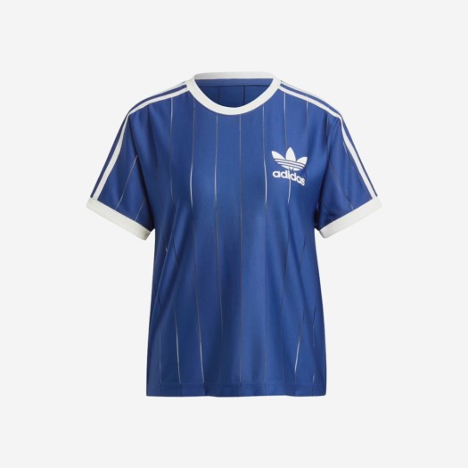 (W) 아디다스 3S 티셔츠 다크 블루 - KR 사이즈