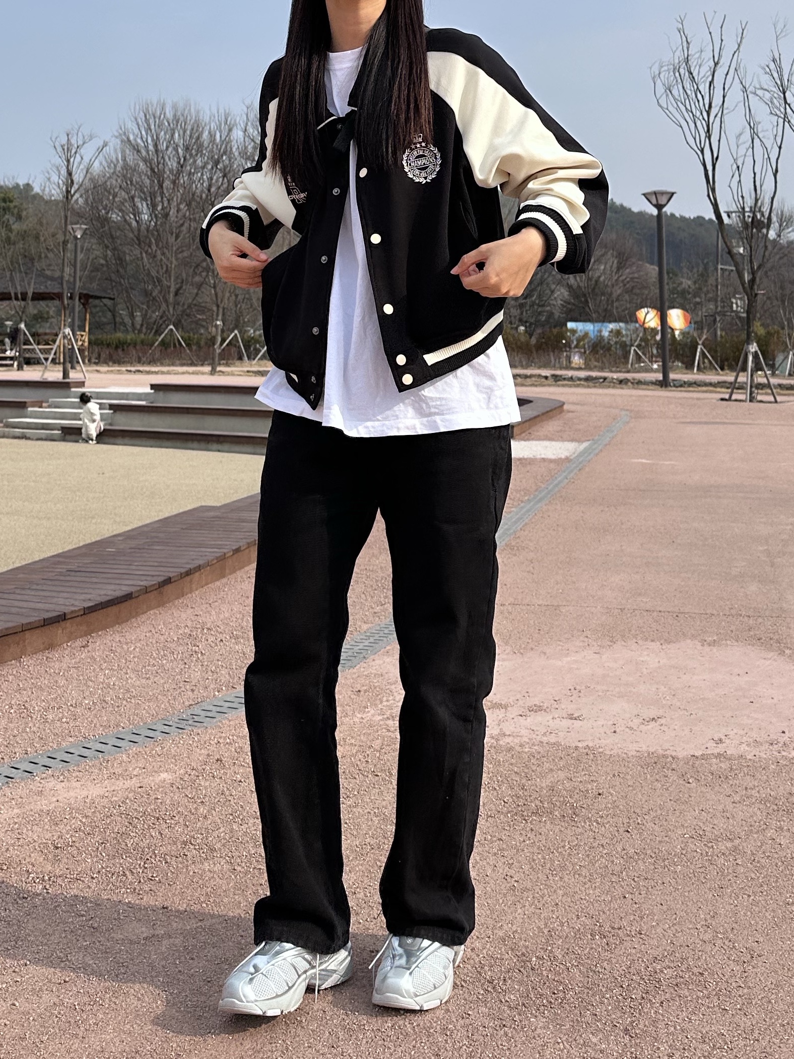 Fila Replica 2002 Grey White 착용 스타일 - 2
