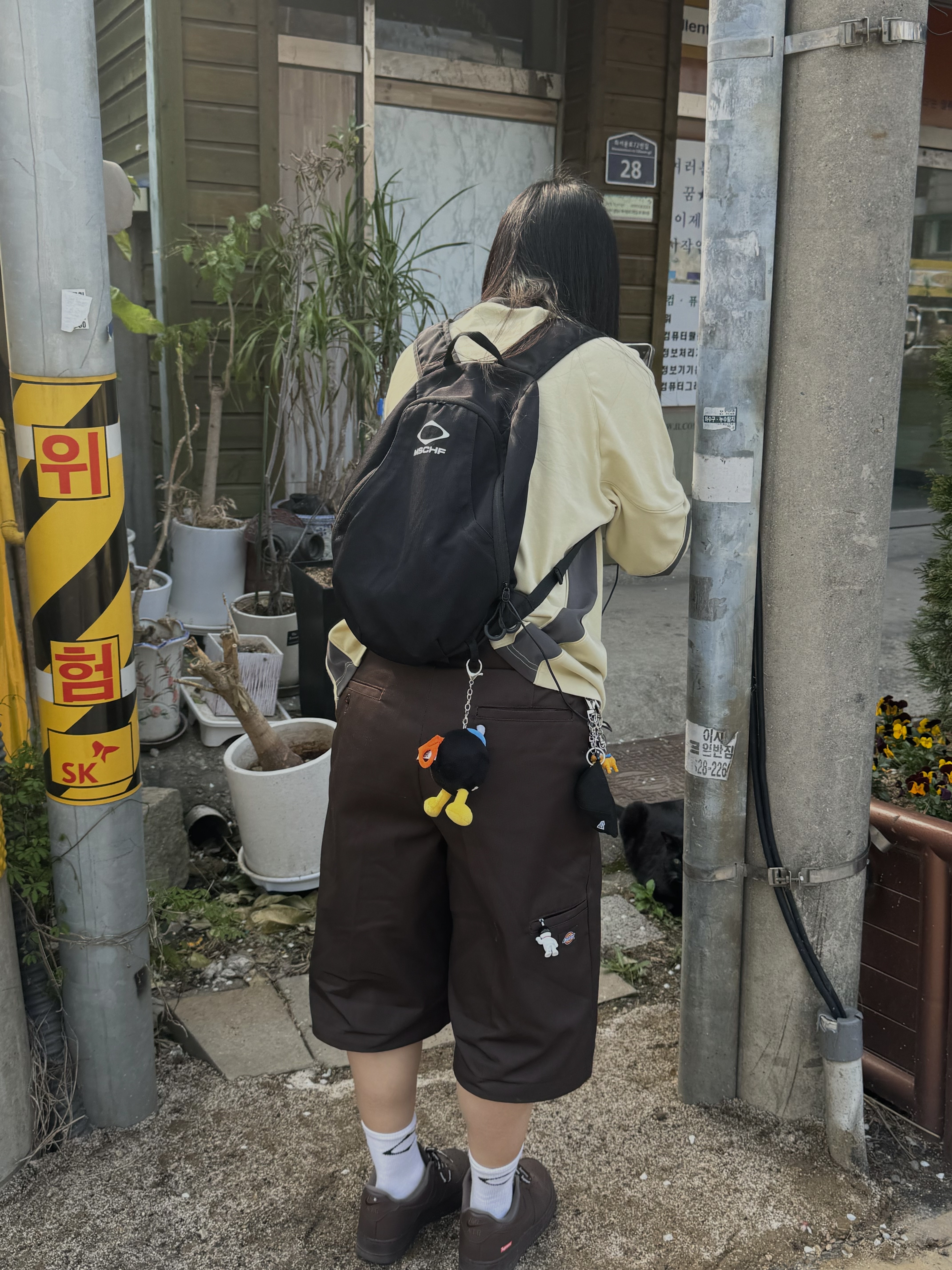 Sansan Gear Piping Block Long Sleeves Yellow - 24SS 착용 스타일