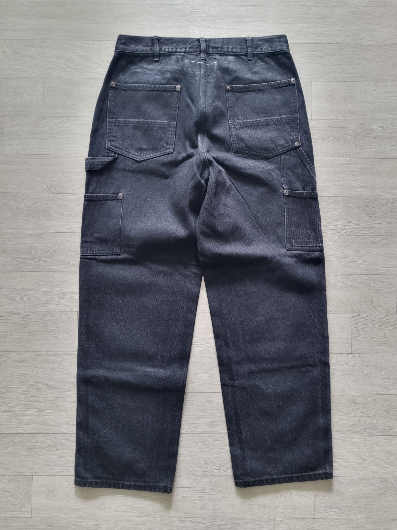 Supreme x MM6 Maison Margiela Foil Double Knee Painter Pant Black - 24SS 착용 스타일 - 2