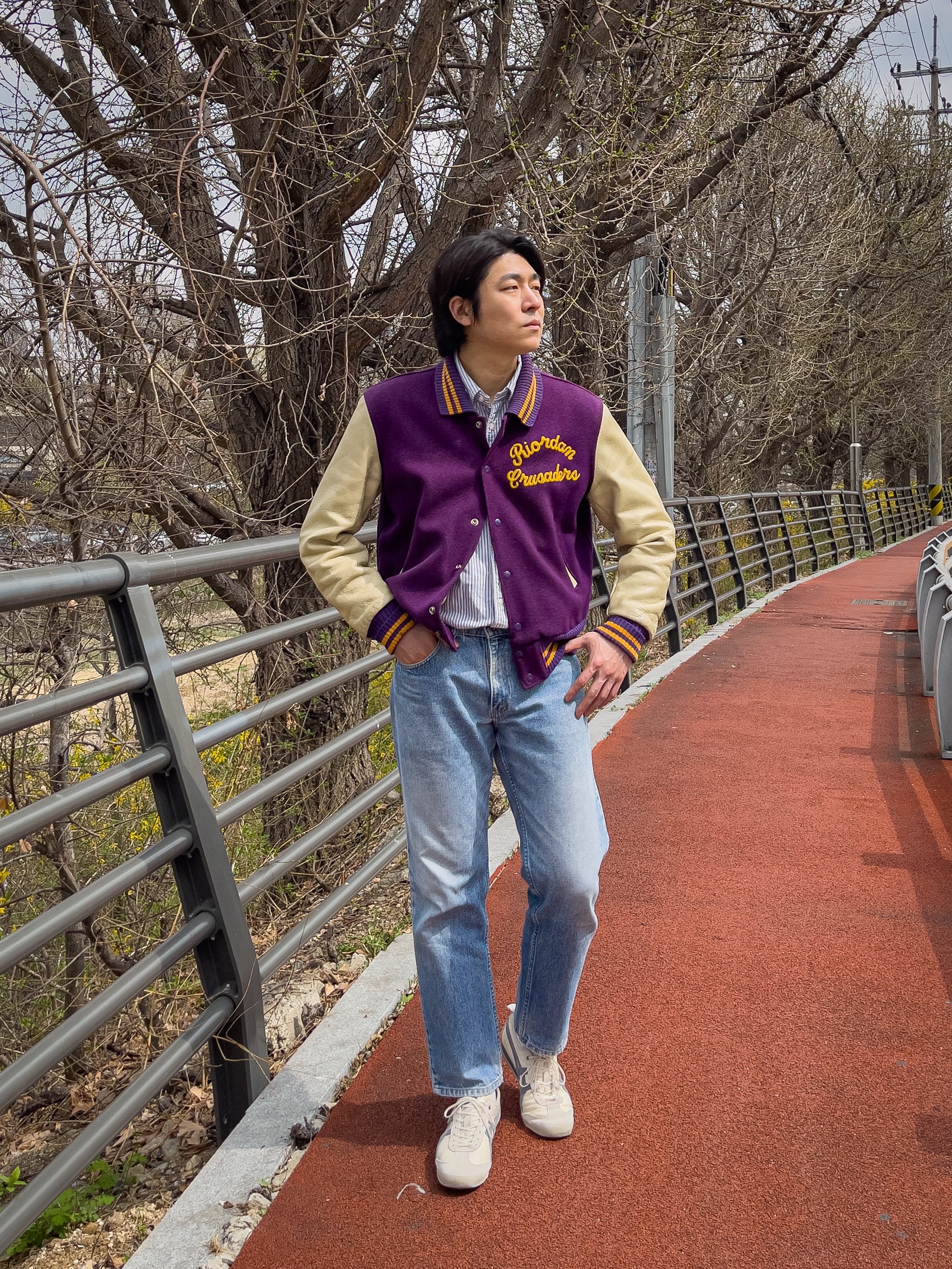 Onitsuka Tiger Mexico 66 SD Birch Metropolis 착용 스타일 - 2