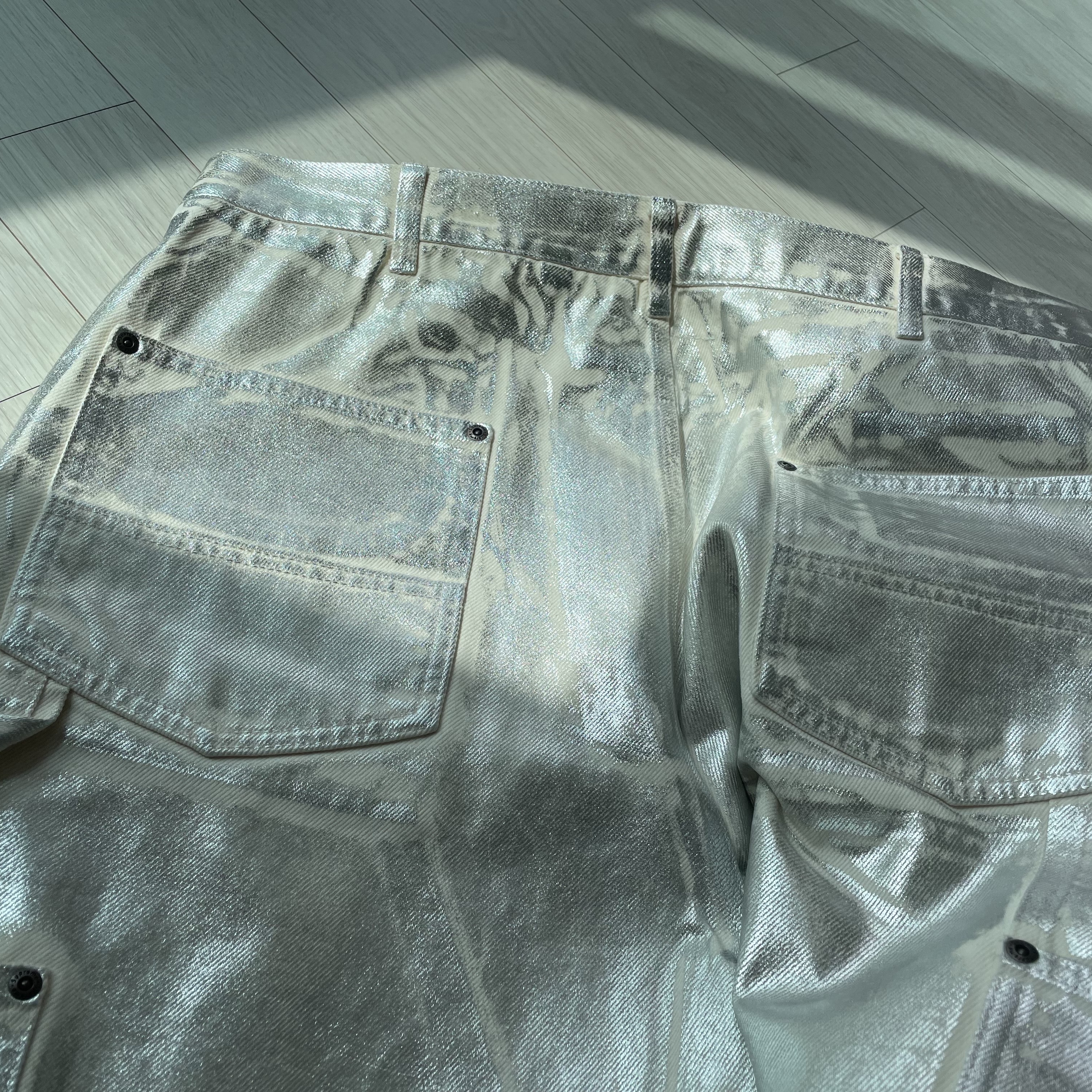 Supreme x MM6 Maison Margiela Foil Double Knee Painter Pant Natural - 24SS 착용 스타일 - 4