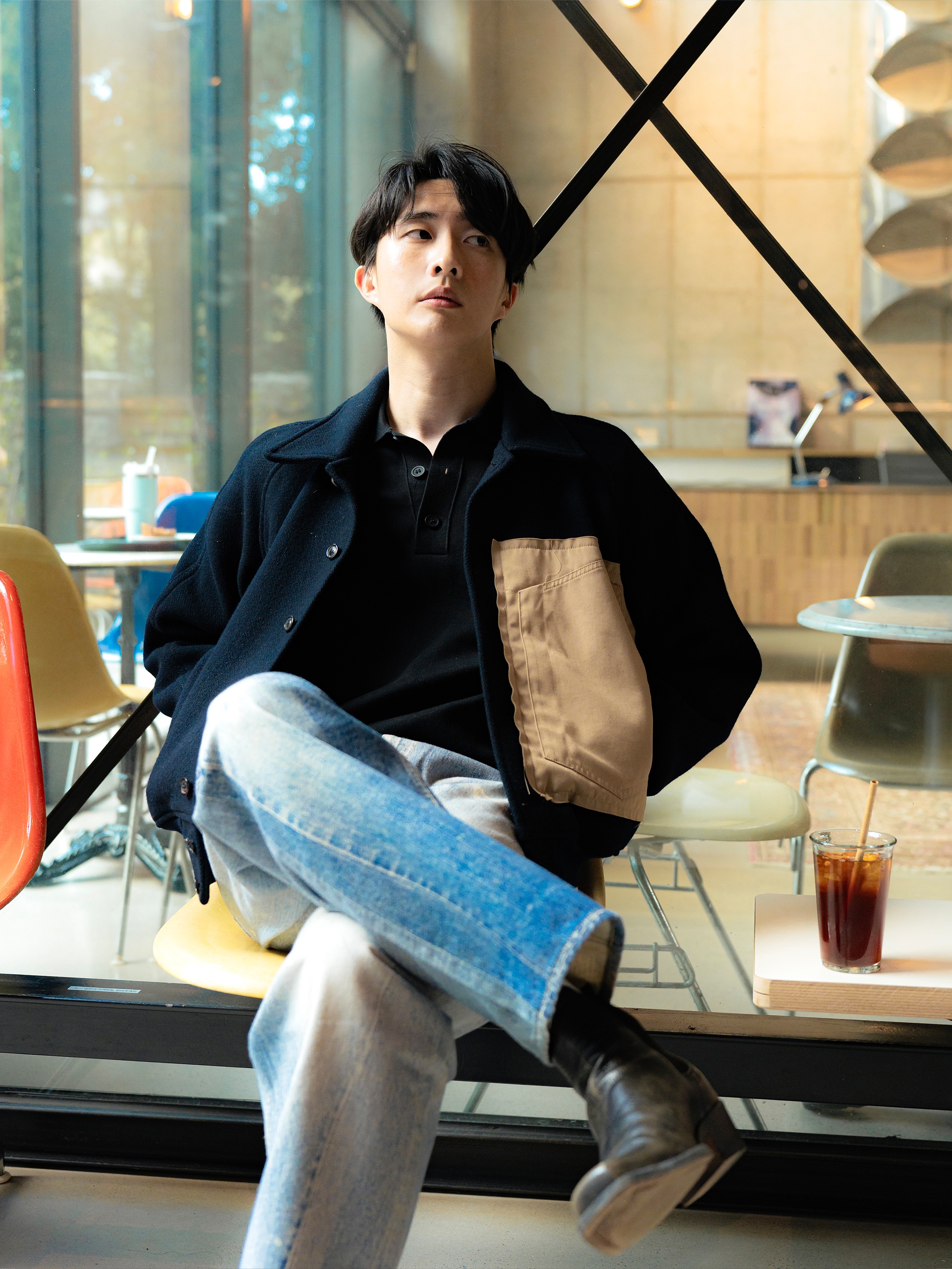 Our Legacy Third Cut Digital Denim Print 착용 스타일 - 3