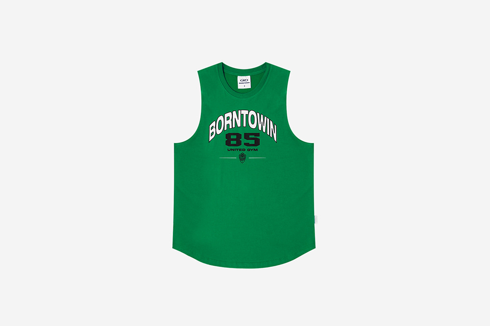 BORN TO WIN 85 Gym Comfort Fit Sleeveless Green 상세 이미지 1