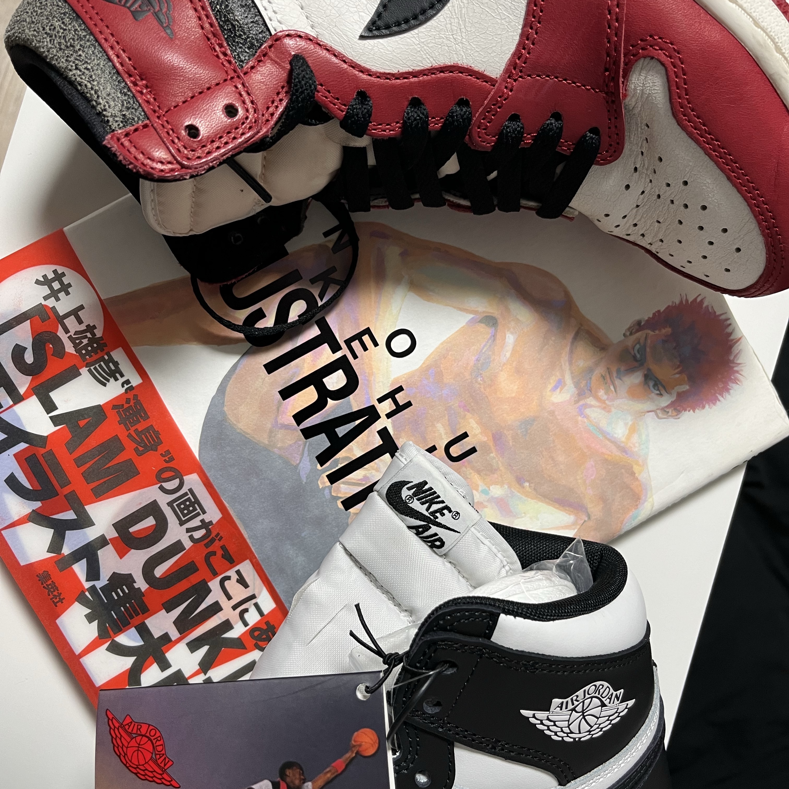Jordan 1 Retro High OG Chicago 2022, Jordan 1 High 85 Black White 착용 스타일