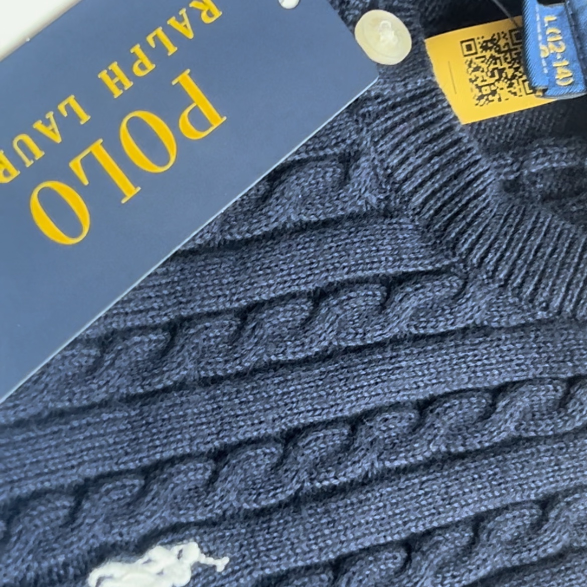 [30% 적립] Polo Ralph Lauren Children Mini Cable Cotton Cardigan Hunter Navy 착용 스타일
