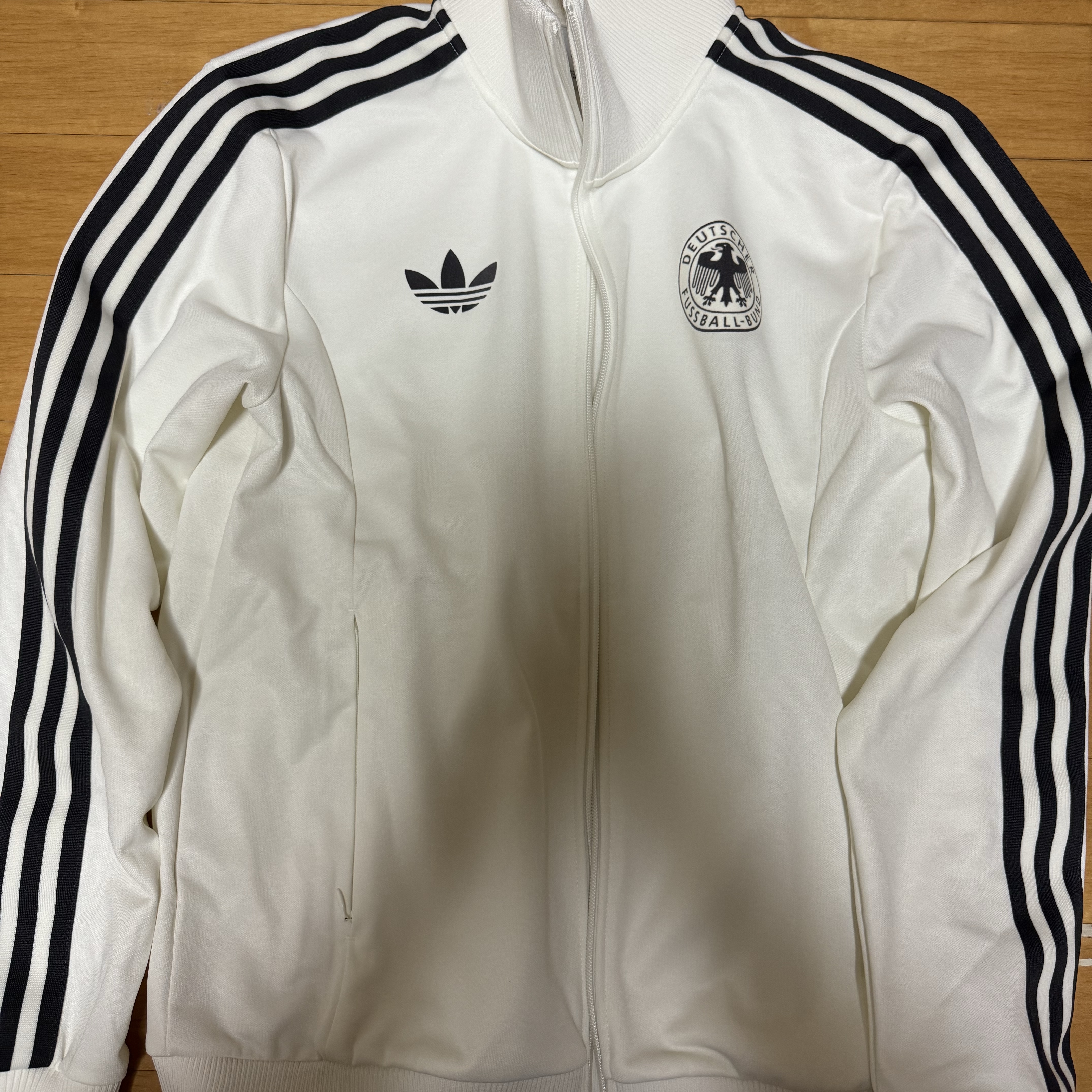 Adidas German Beckenbauer Track Top Off White - KR Sizing 착용 스타일