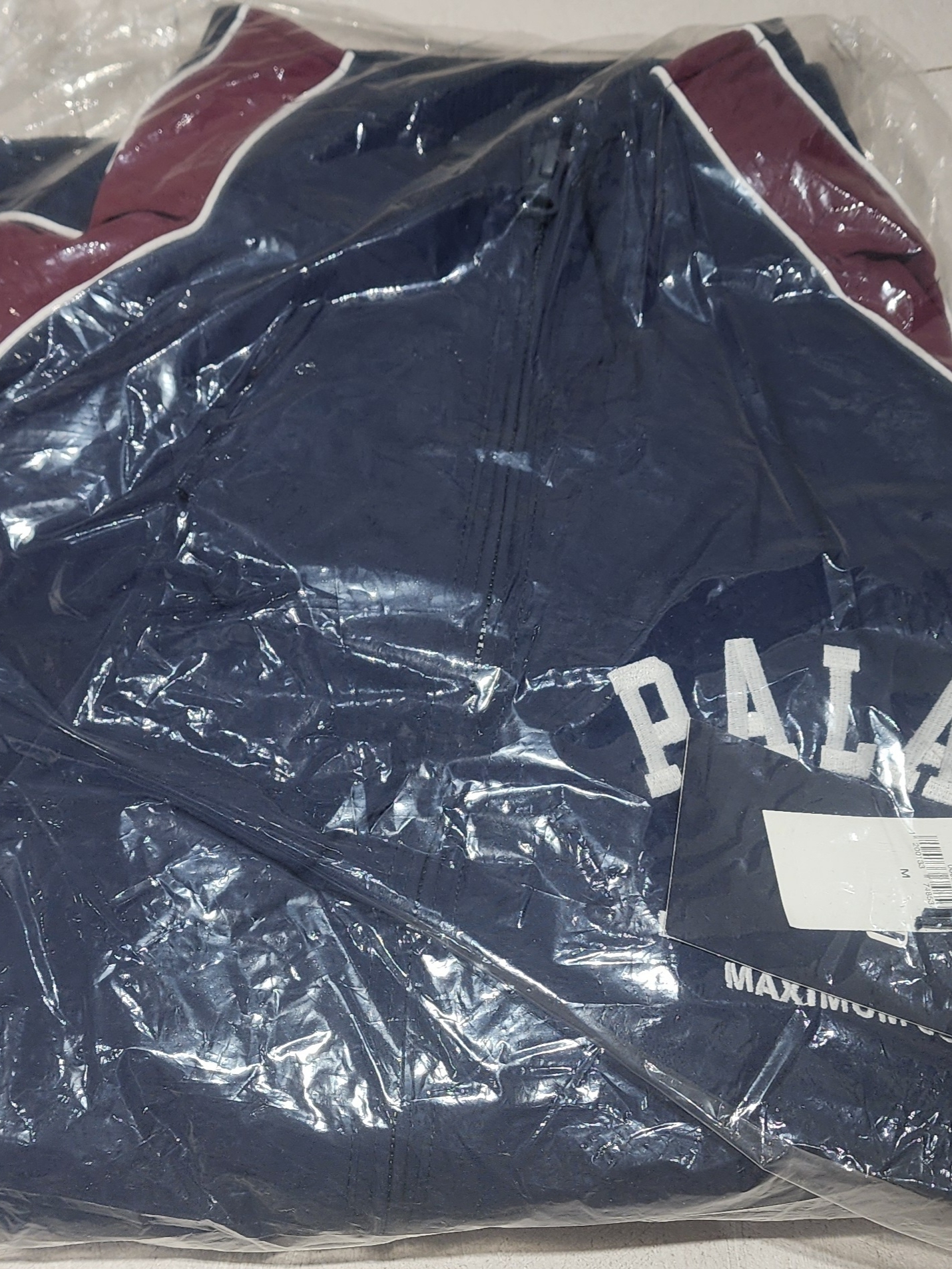 Palace x Gap Nylon Track Top Navy Red - 24SS 착용 스타일