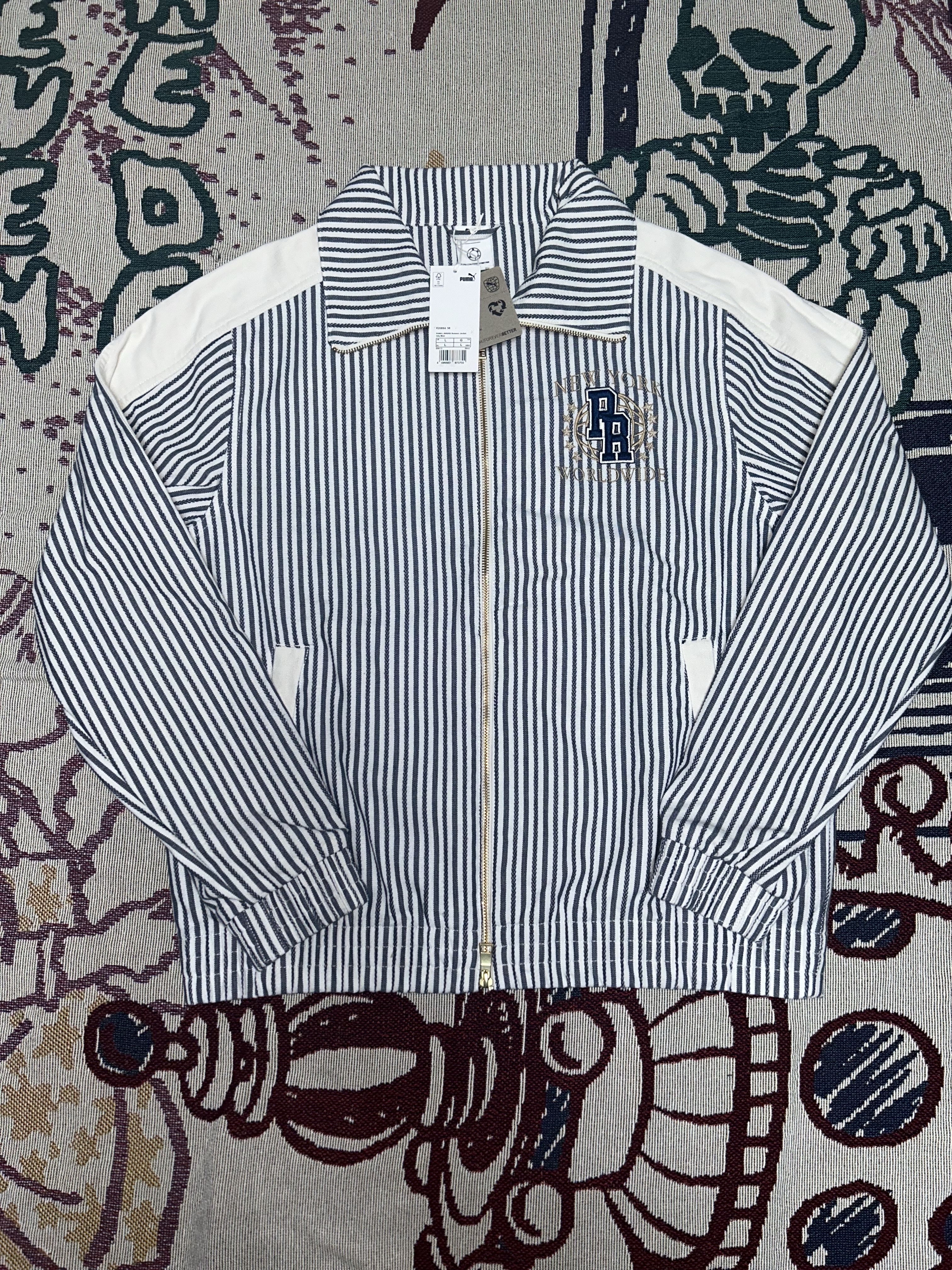 Puma X Rhuigi T7 Summer Jacket Inky Blue 착용 스타일 - 2