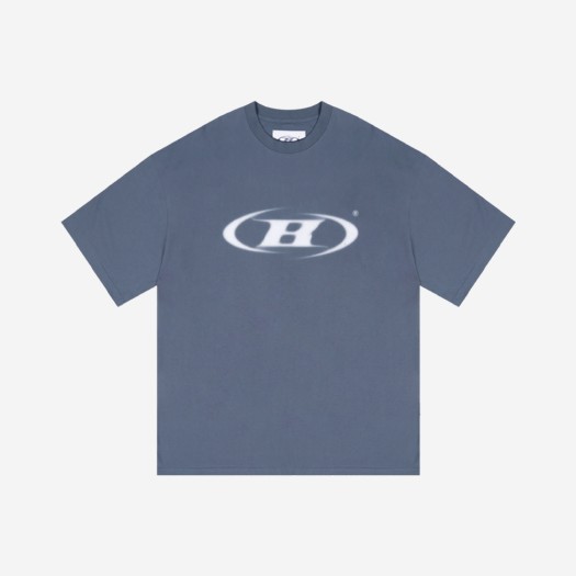 본투윈 블러 B 로고 오버핏 티셔츠 네이비