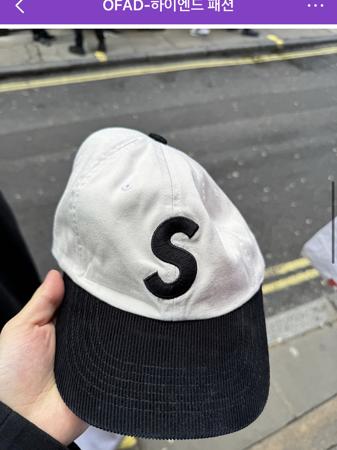 Supreme 2-Tone S Logo 6-Panel Stone - 24SS 착용 스타일