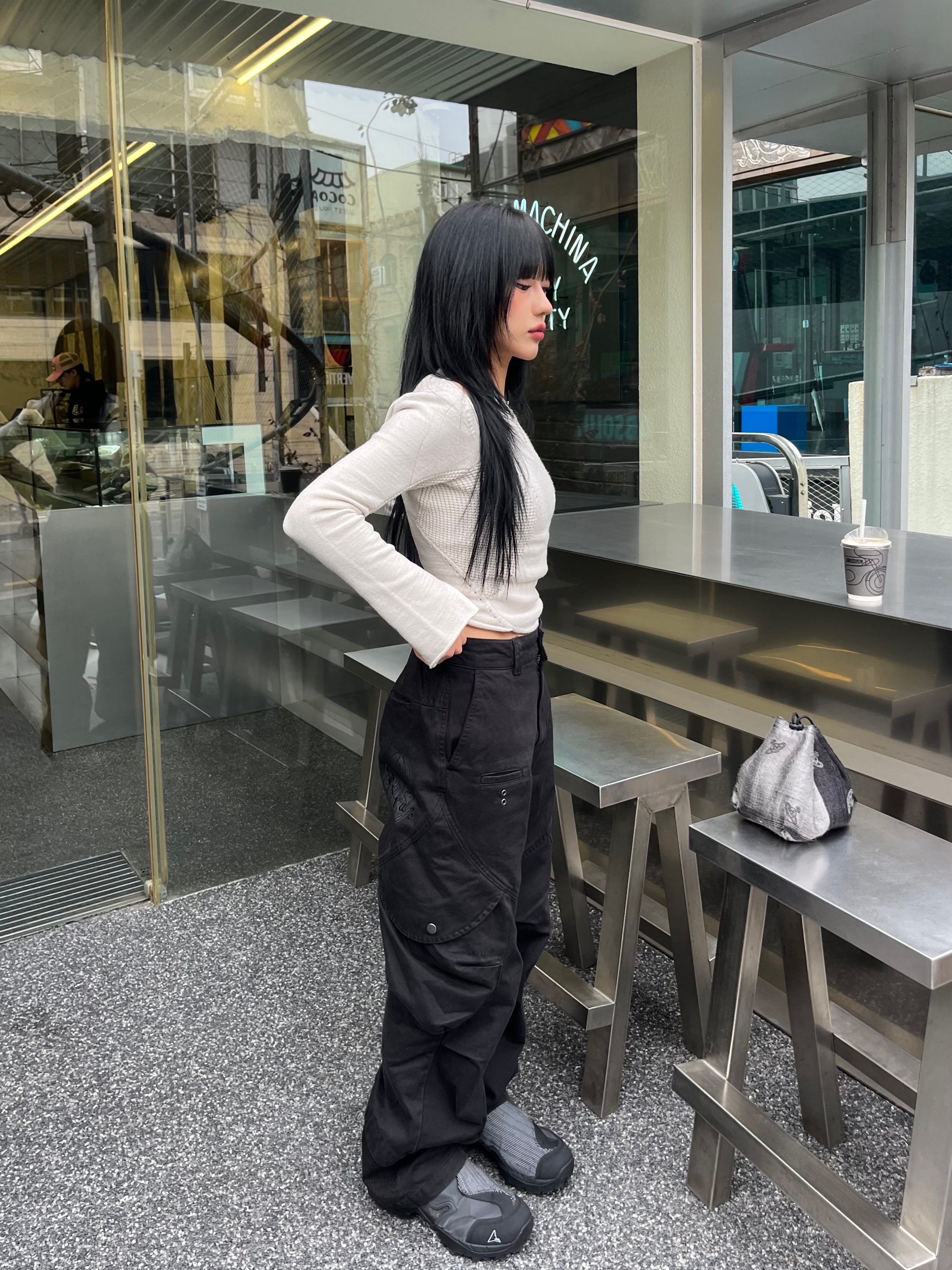 Roa Hiking Minaar Black 착용 스타일