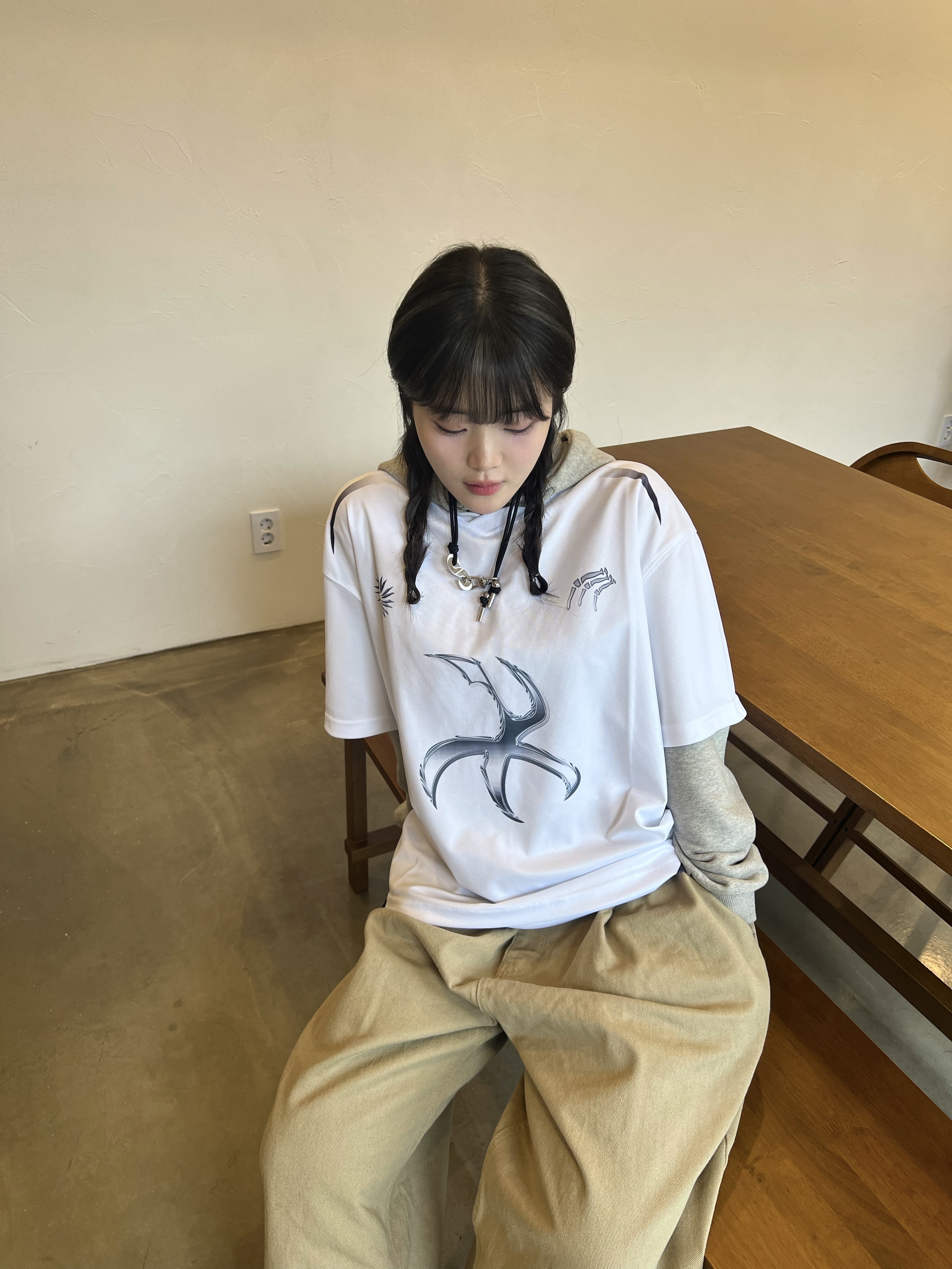 Asics Gel-Sonoma 15-50 French Blue, Sentiments No.461 Necklace Black 착용 스타일 - 5
