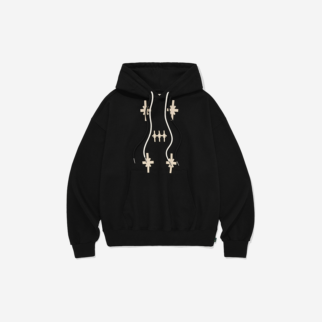 카락터 오리온 패치드 후드 블랙(Karactor Orion Patched Hoodie Black)