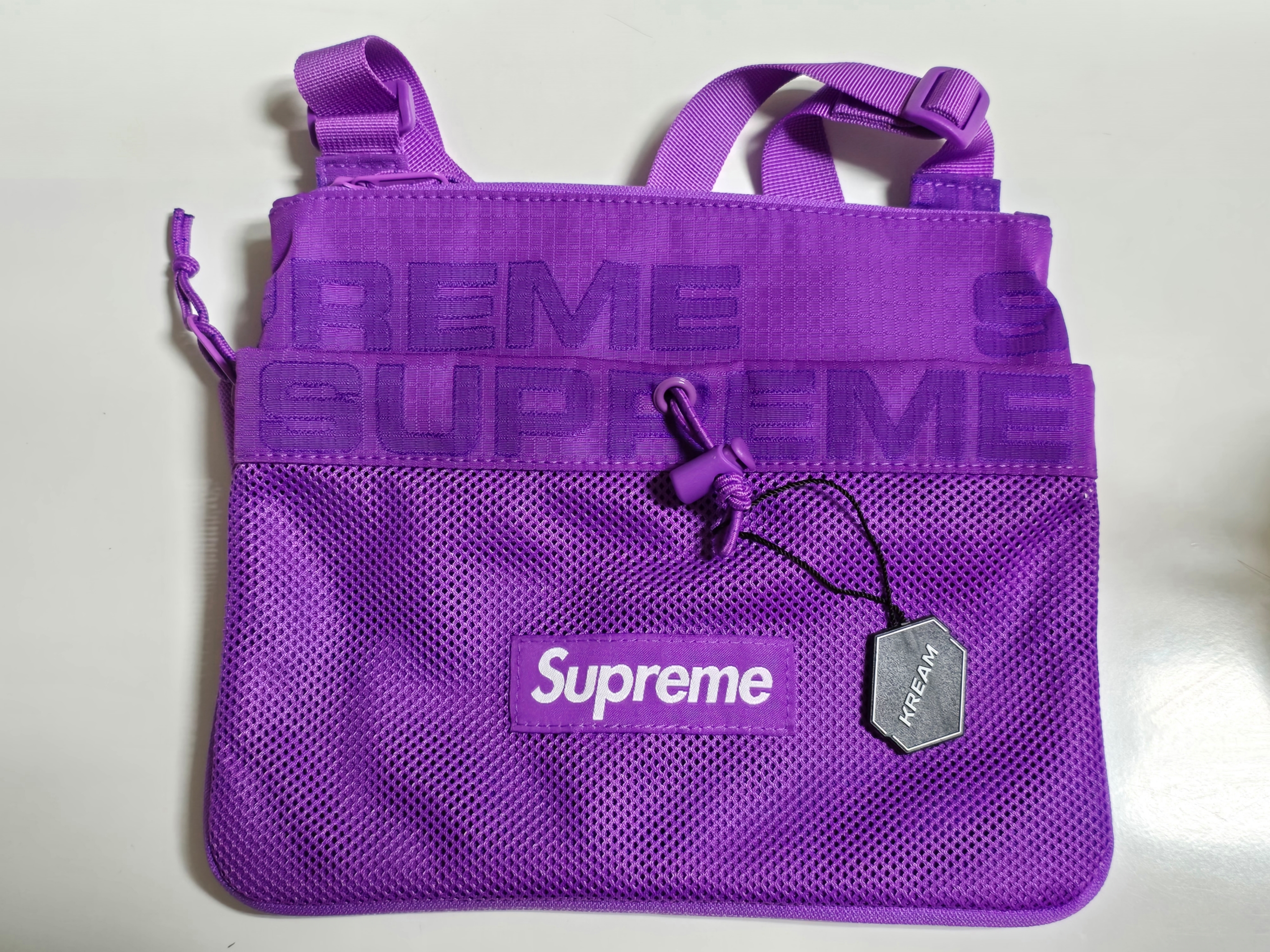 Supreme Side Bag Purple - 21FW 착용 스타일