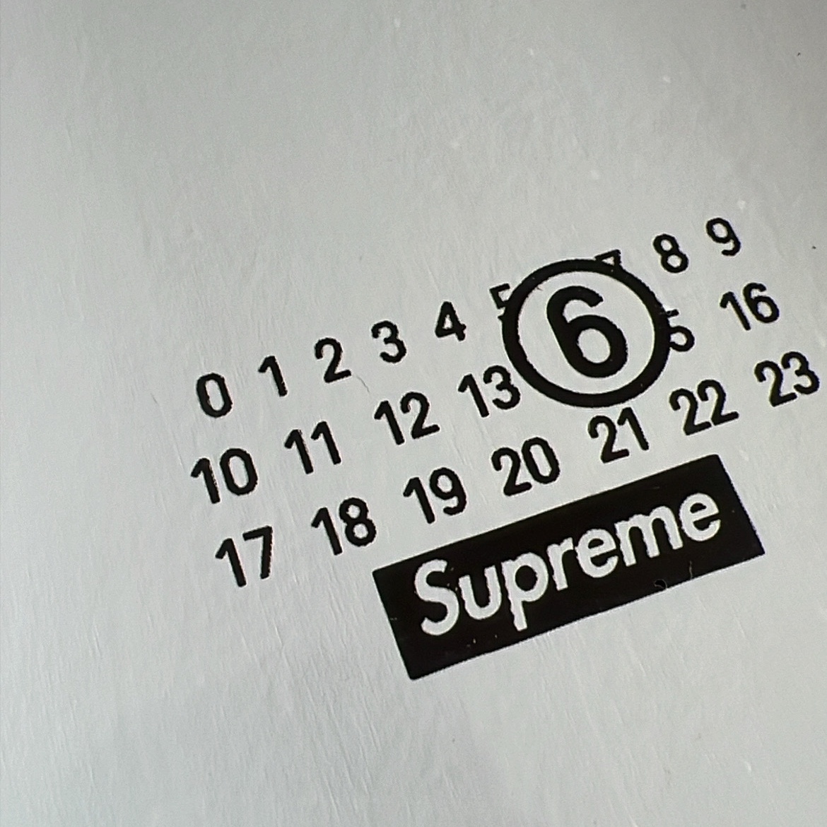 Supreme x MM6 Maison Margiela Skateboard White - 24SS 착용 스타일 - 2