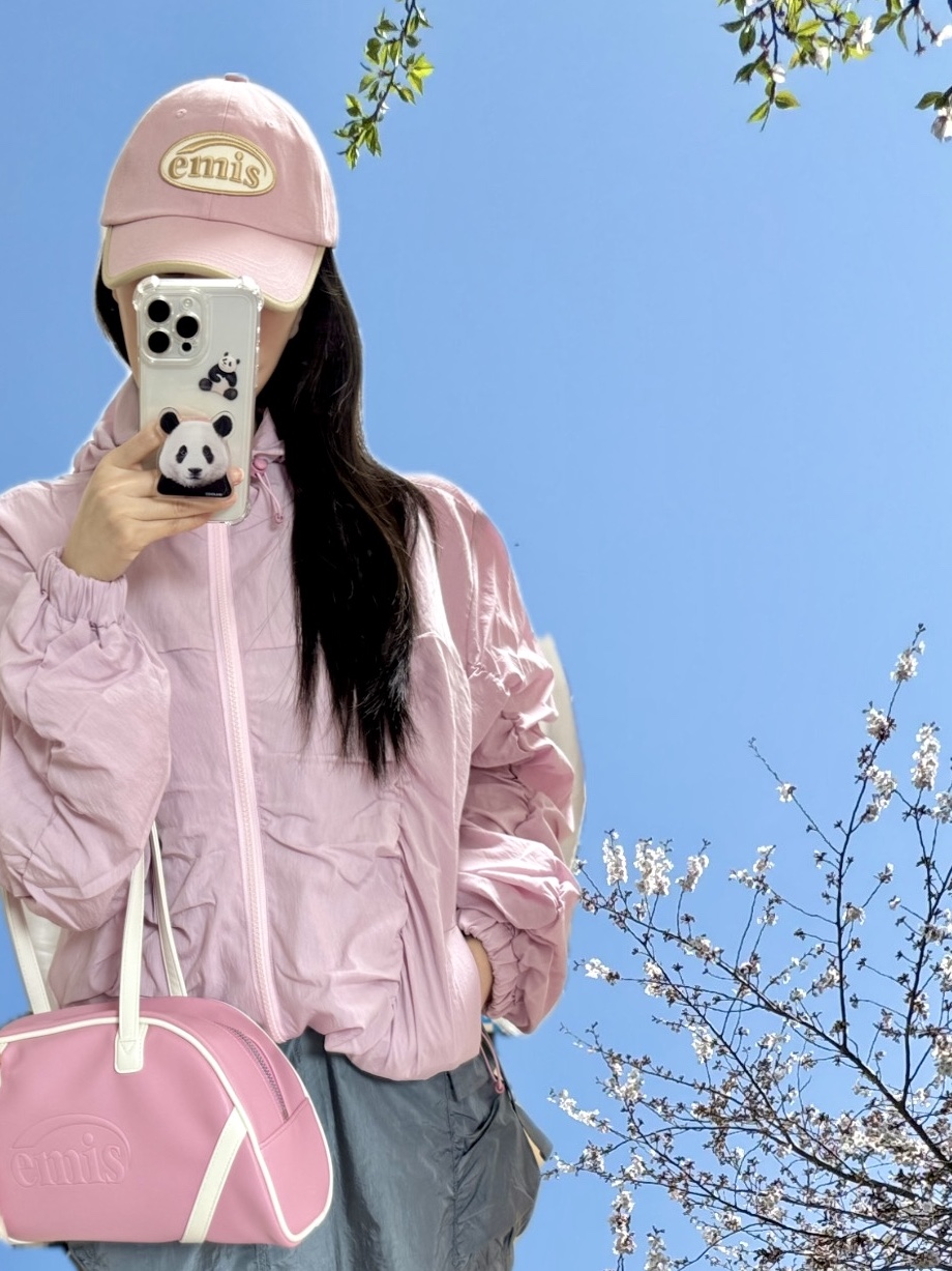 Emis Star Bag Pink, (W) Adidas Gazelle Bold Pink Glow Victory Blue 착용 스타일 - 7