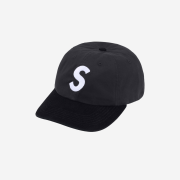 Supreme 2-Tone S Logo 6-Panel Black - 24SS