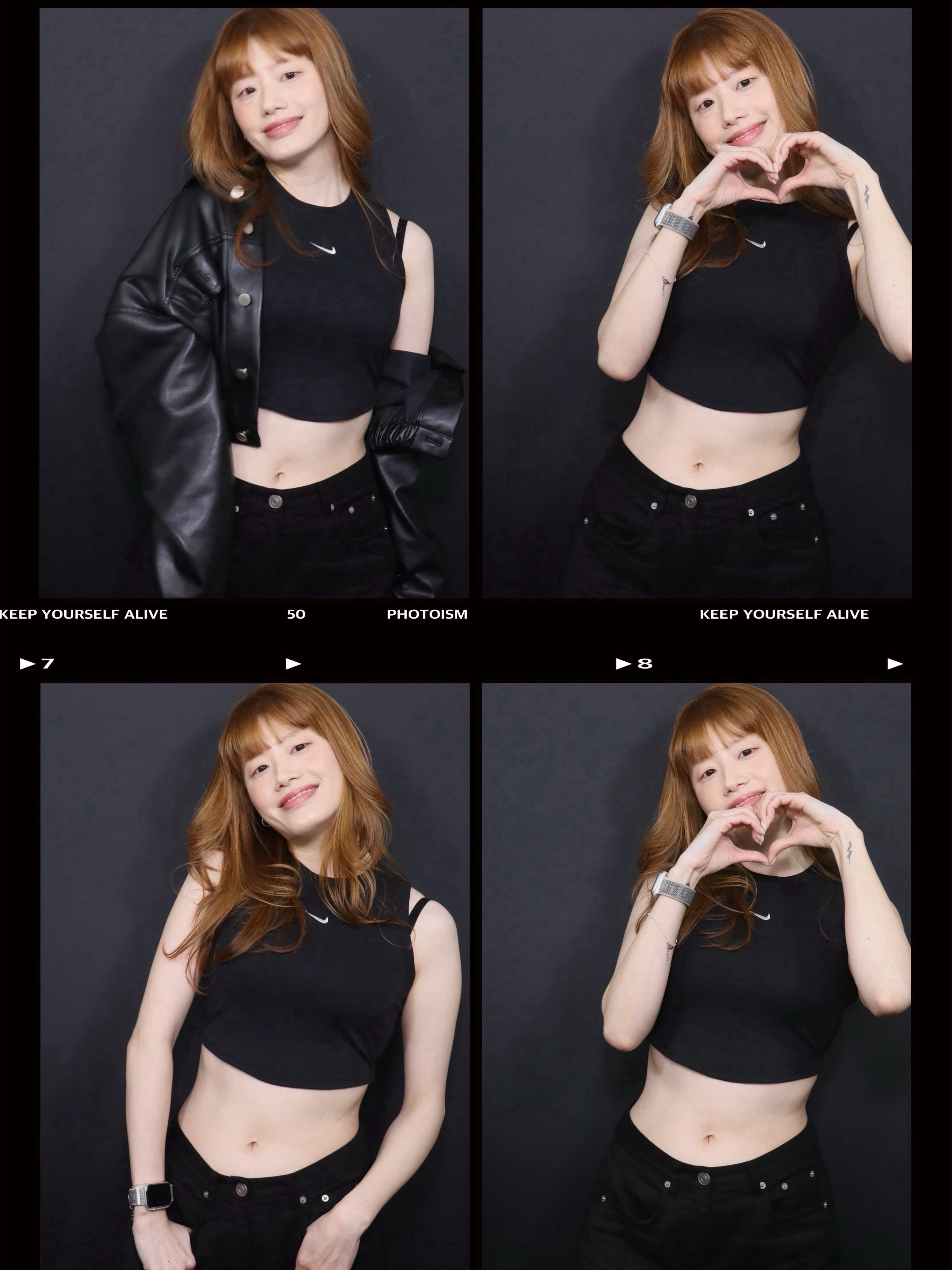 (W) Nike Sport Essential Ribbed Cropped Tank Top Black Sail - Asia 착용 스타일