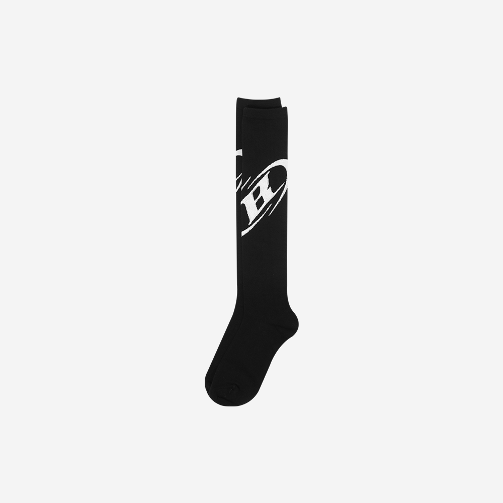 본투윈 빅 B 로고 니삭스 블랙(BORN TO WIN Big B Logo Knee Socks Black) - 2