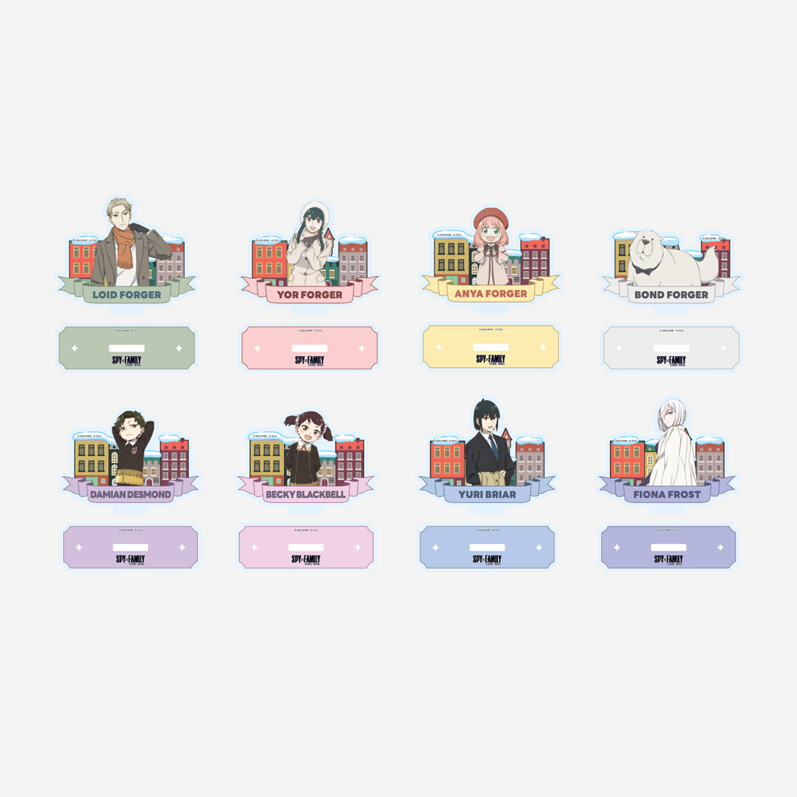 8809963710344 [예약 배송] SPYxFAMILY Scenery Acrylic Stand Figure Random 8P