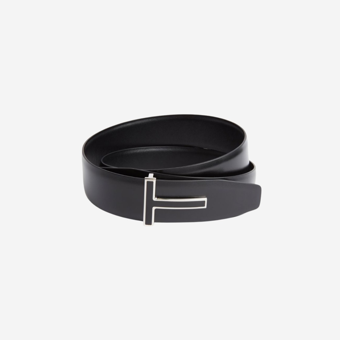 Tom Ford T Icon Reversible Leather Belt Black 상세 이미지 1