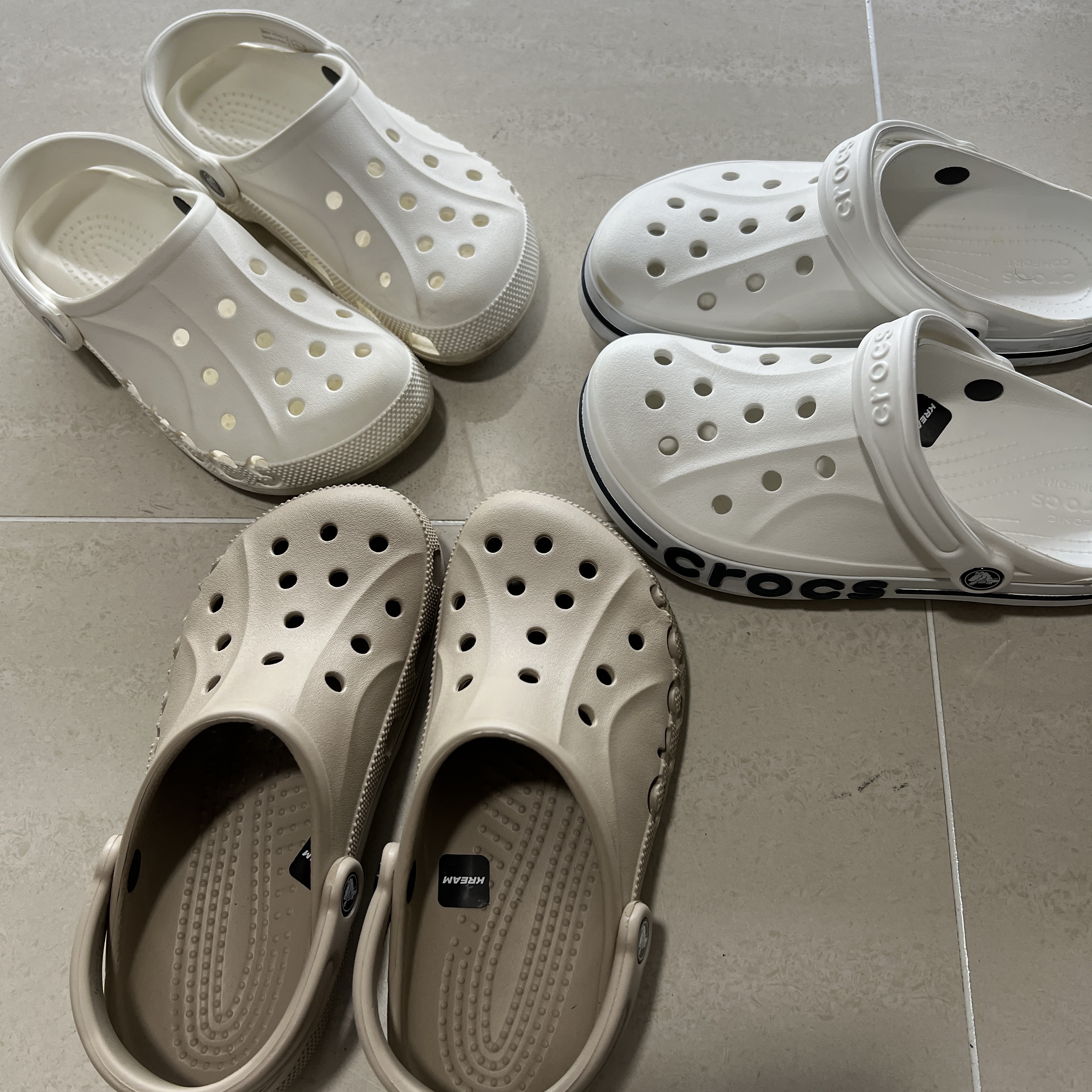Crocs Baya Clog White 착용 스타일