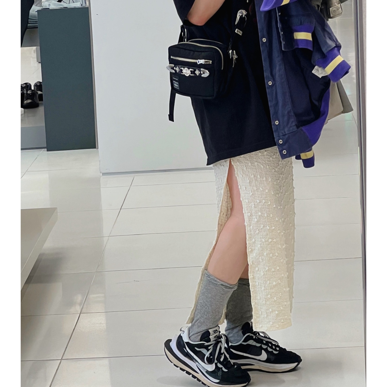 Porter x Toga Belt Bag Black, Supreme Rowlf T-Shirt Black - 24SS 착용 스타일