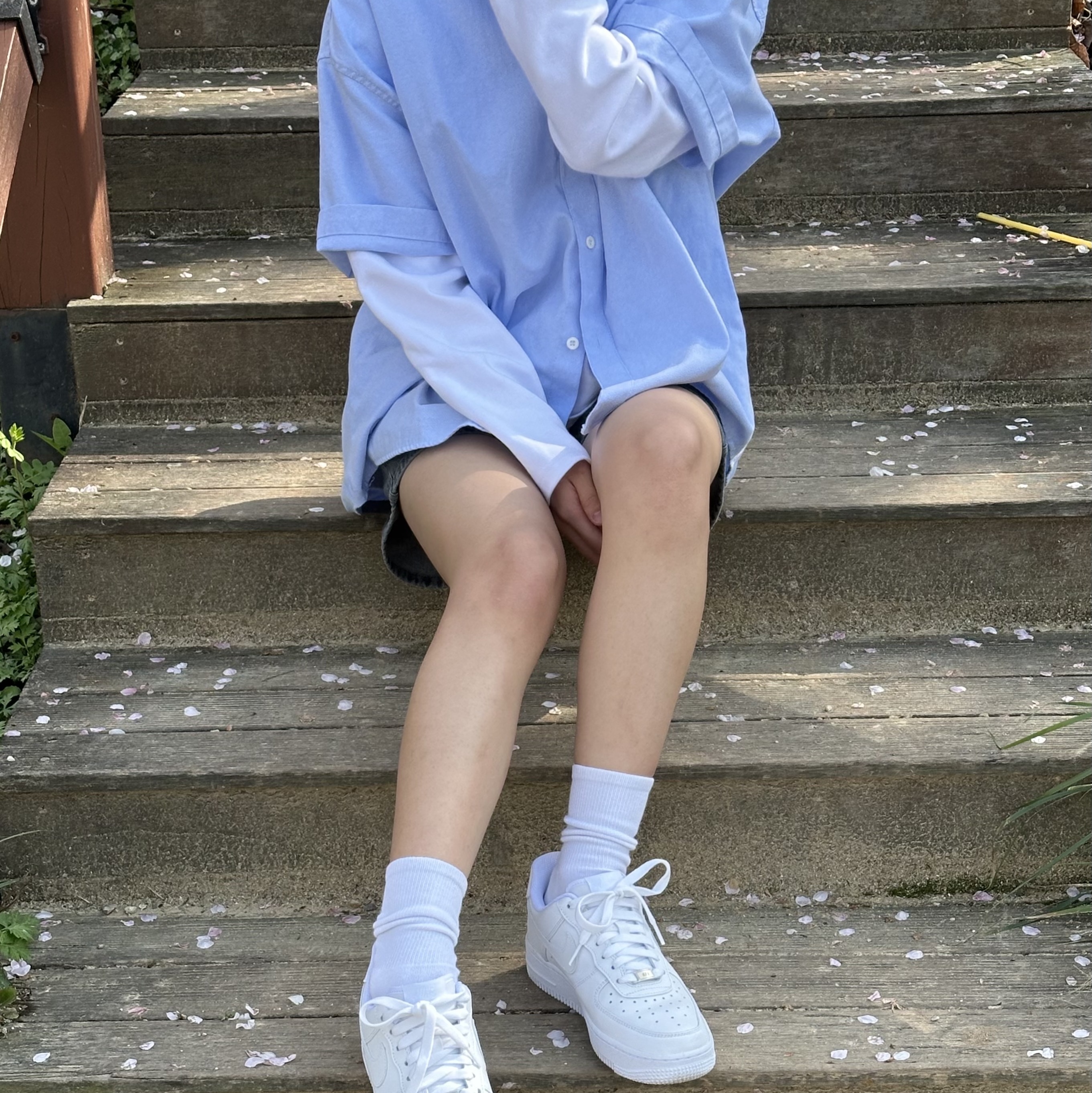 Nike Air Force 1 '07 Low White 착용 스타일 - 2