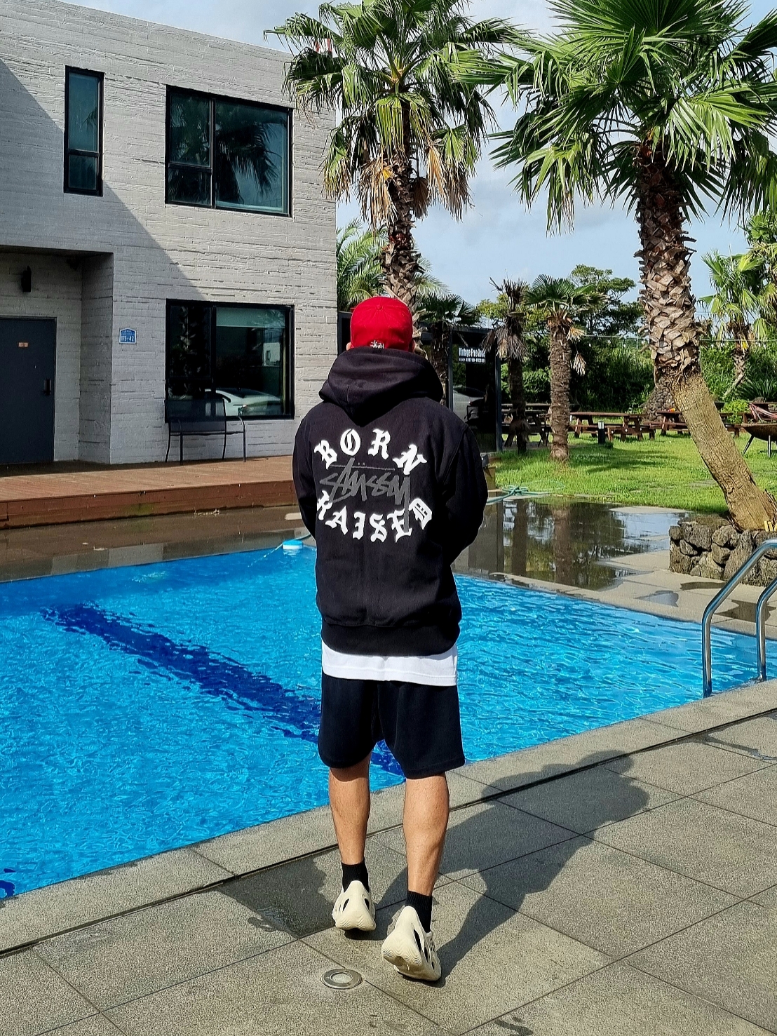 Stussy Basic Zip Hoodie Black, Stussy 8 Ball Pigment Dyed Zip Hoodie Black 착용 스타일