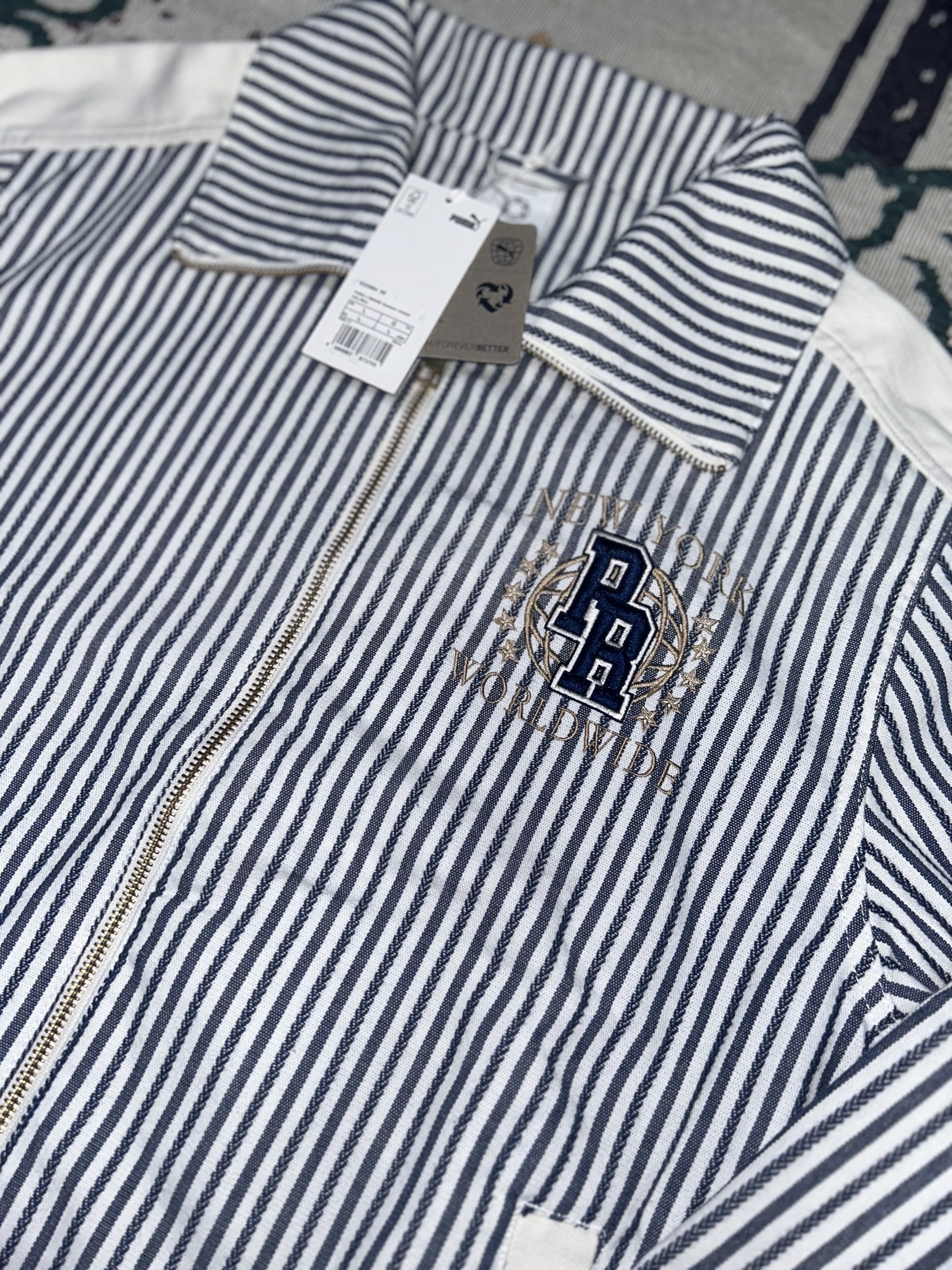 Puma X Rhuigi T7 Summer Jacket Inky Blue 착용 스타일 - 1