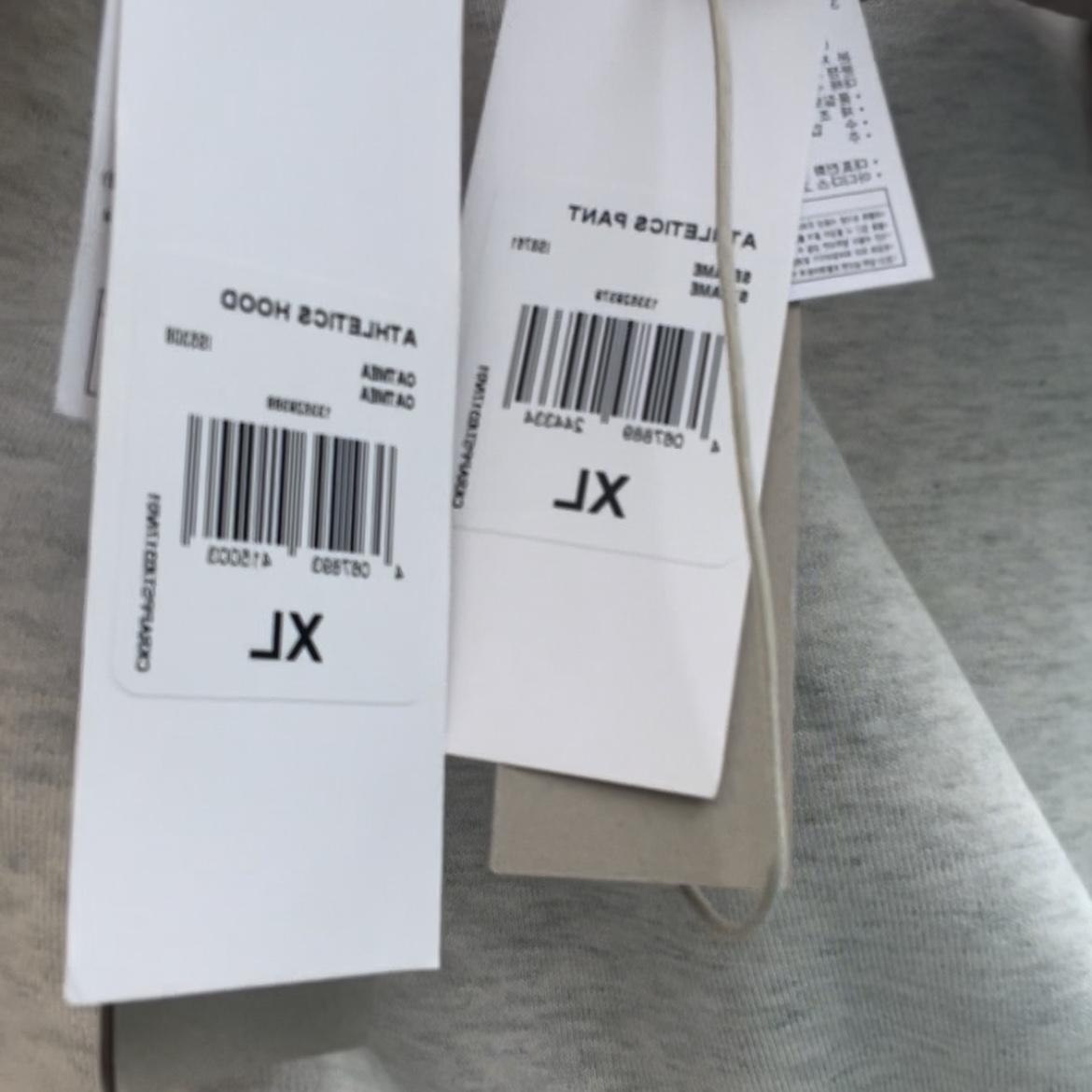 Adidas x Fear of God Athletics Heavy Fleece Sweatpant Black Cream White - KR Sizing 착용 스타일 - 2