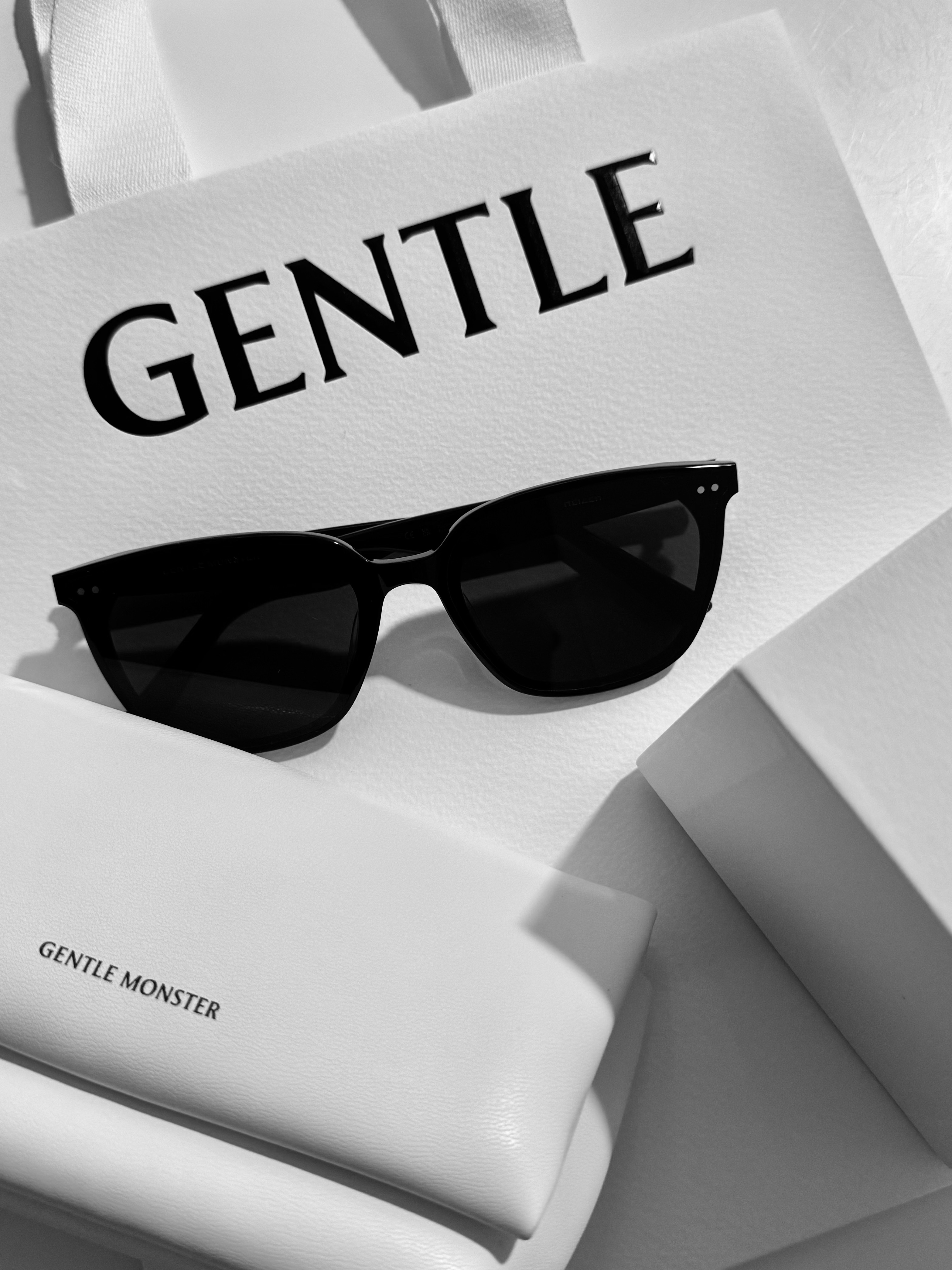 Gentle Monster Heizer 01 Black 착용 스타일