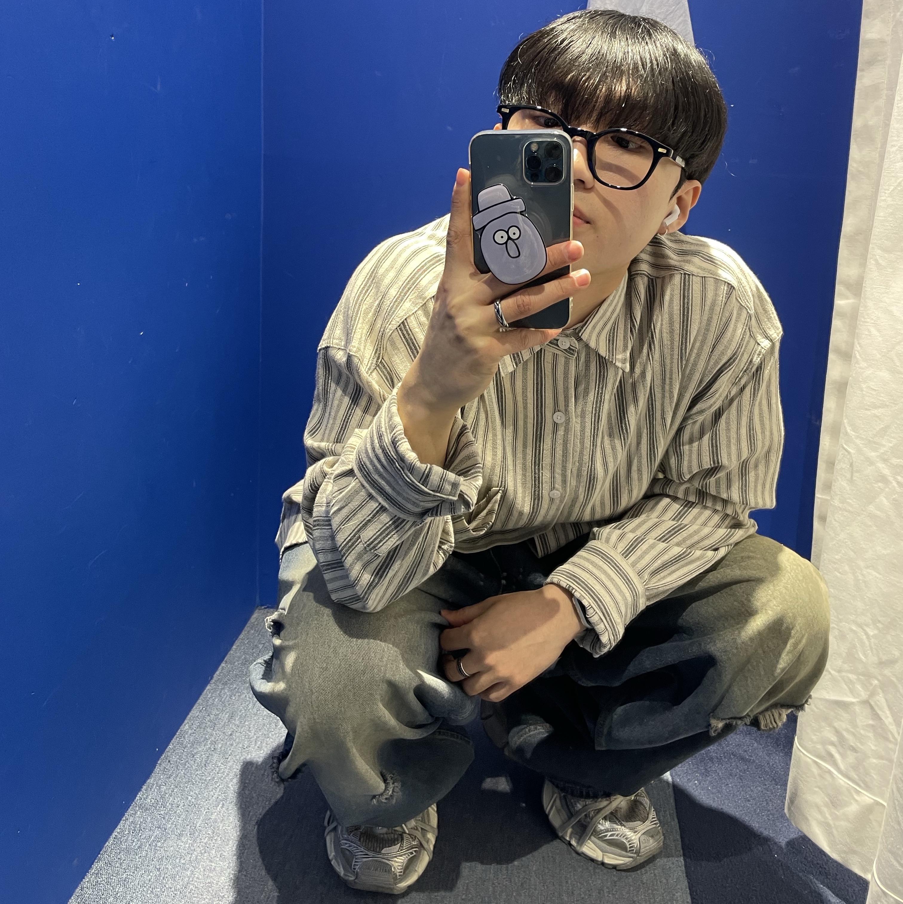 Balenciaga 3XL Sneakers Light Beige 착용 스타일 - 3